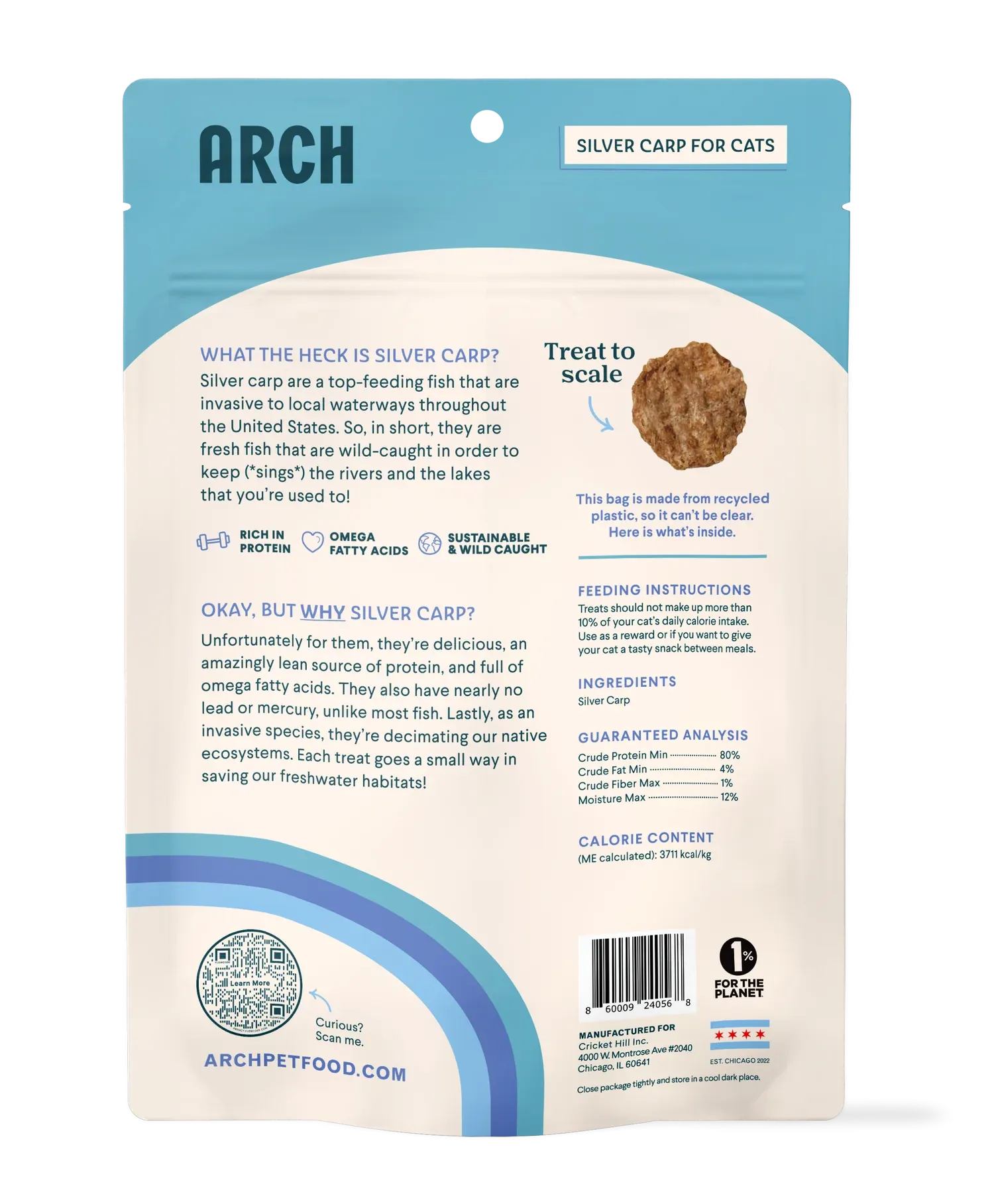 Arch Silver Carp Cat Treat 2.5oz