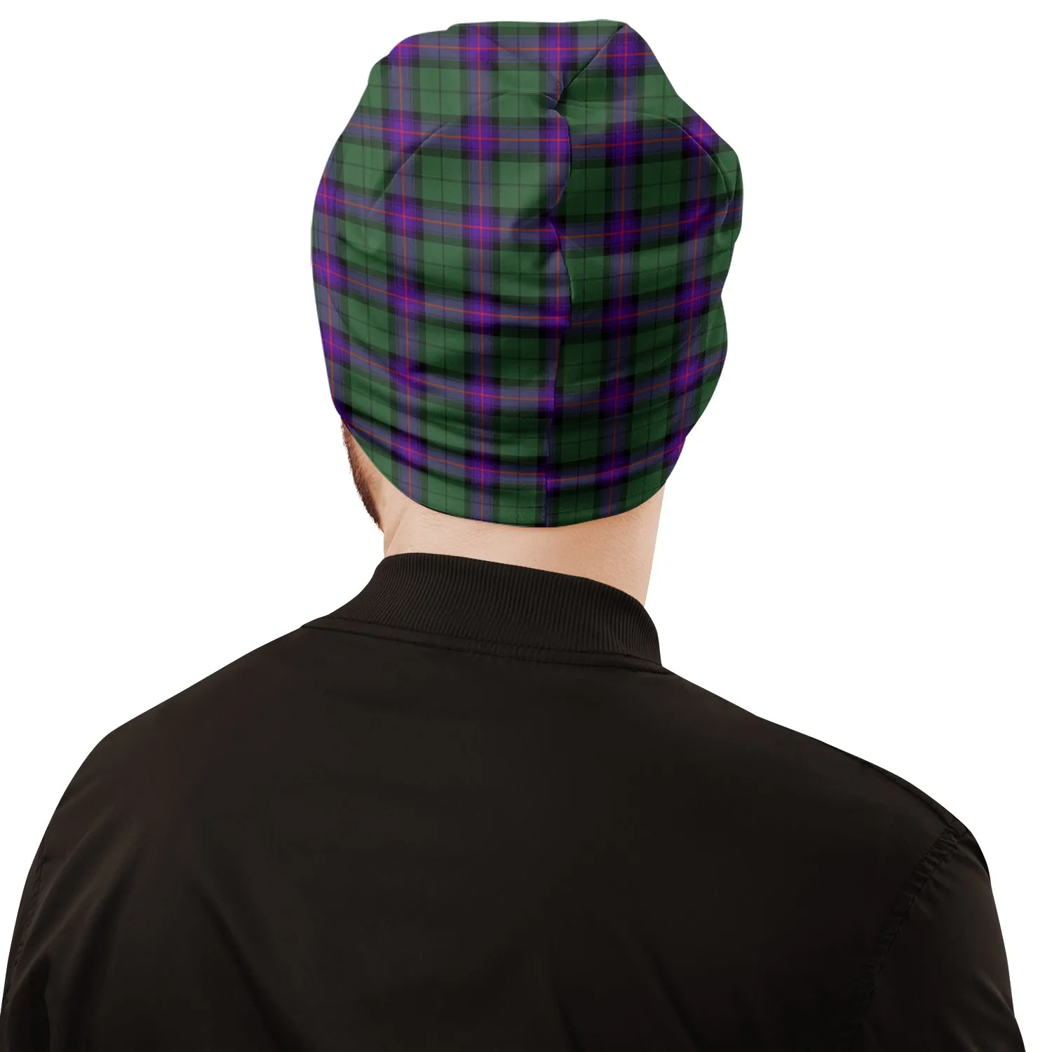 Armstrong Modern Tartan Beanies Hat with Family Crest