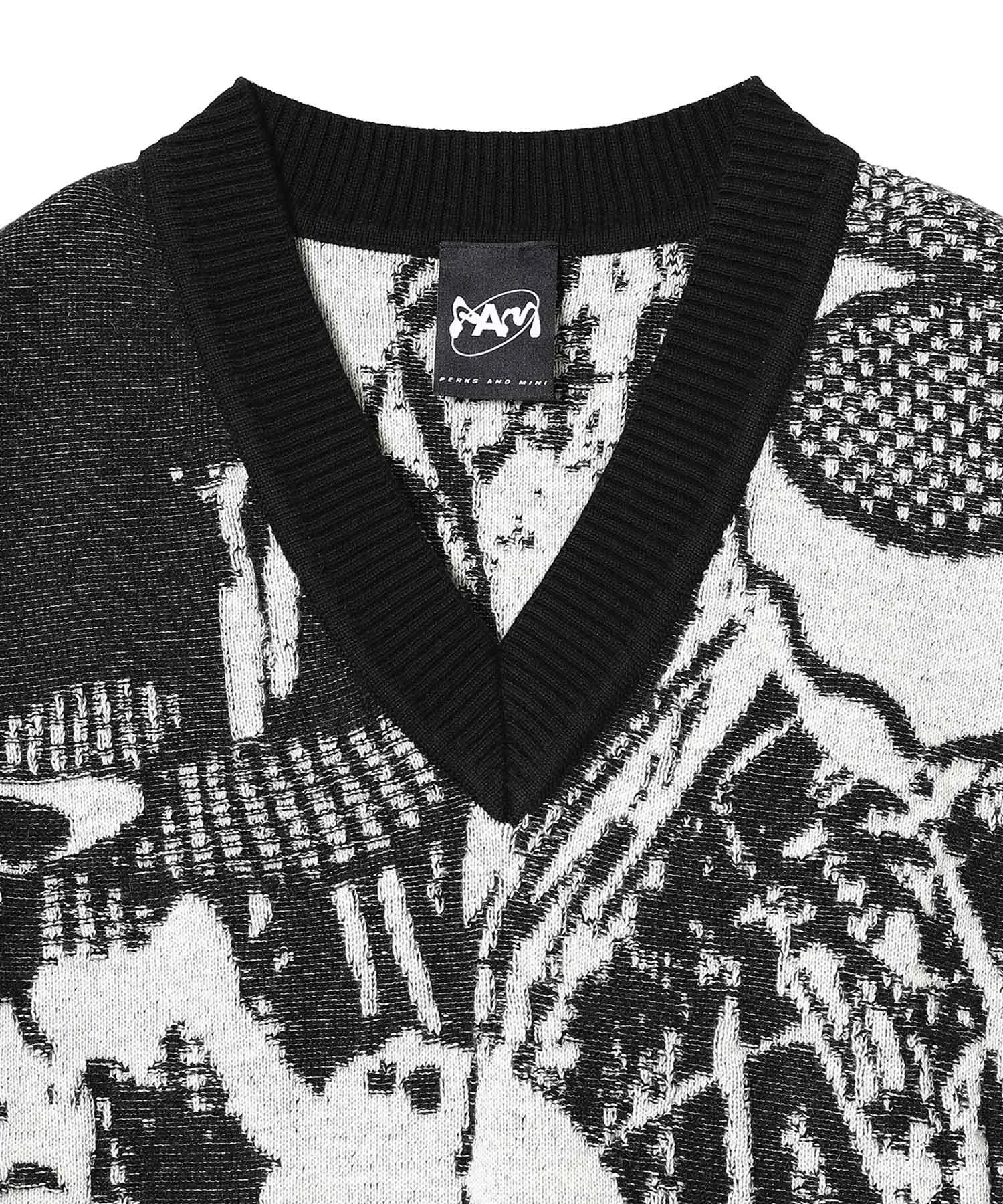 Arrangement V-Neck Knitted Vest