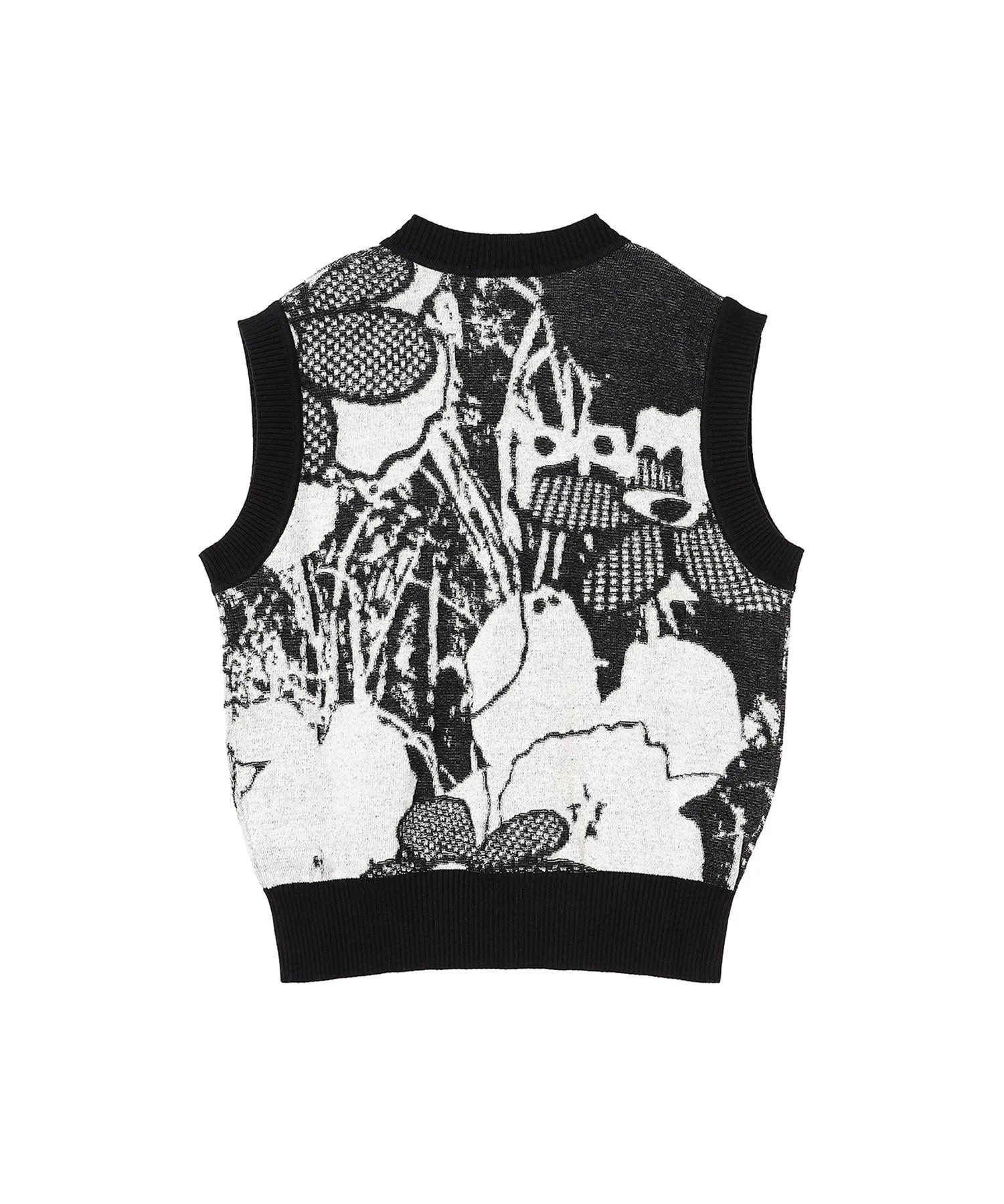 Arrangement V-Neck Knitted Vest