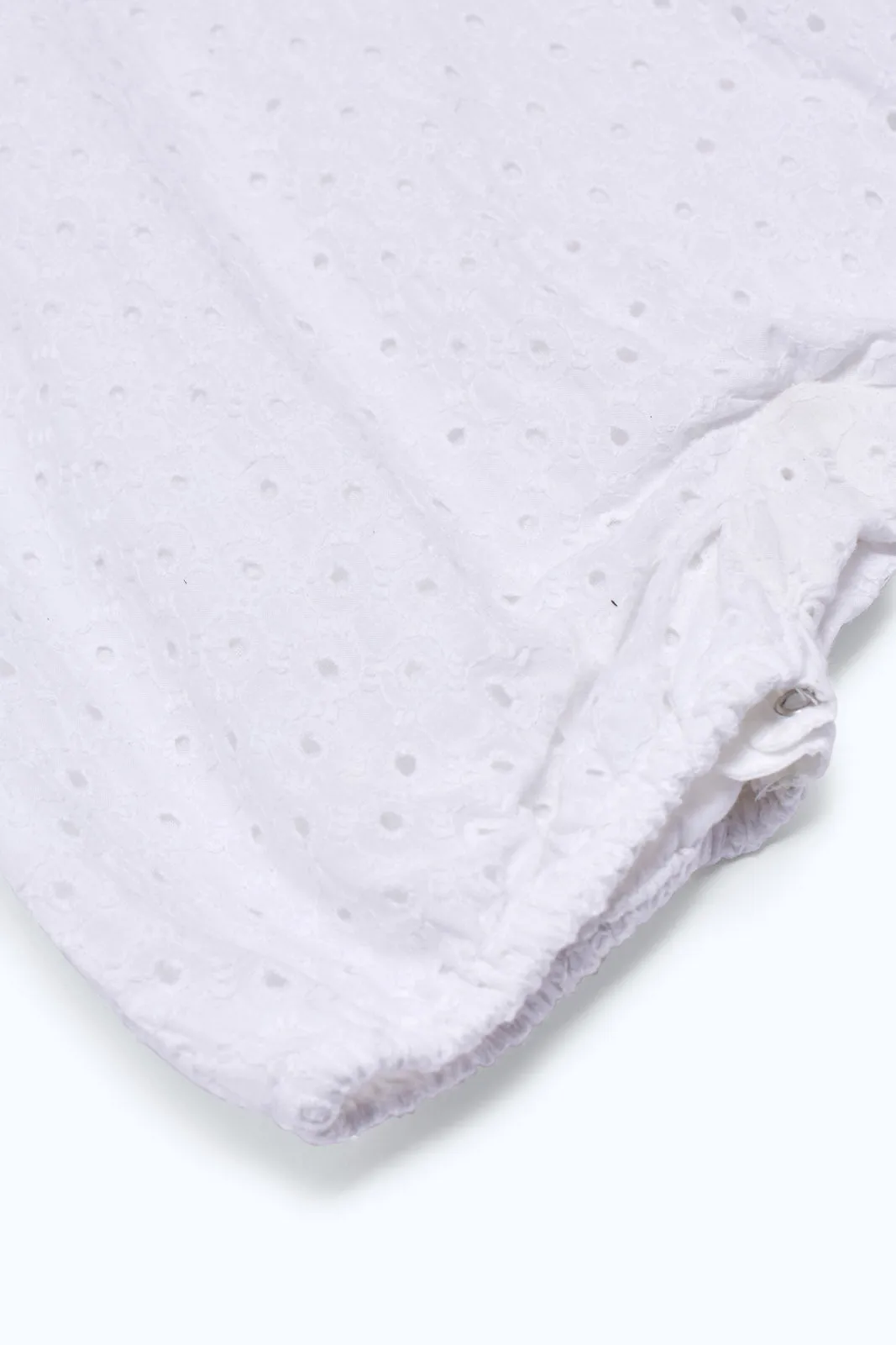 Babies White Textured Romper