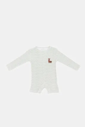 Baby Mint Striped Rompers