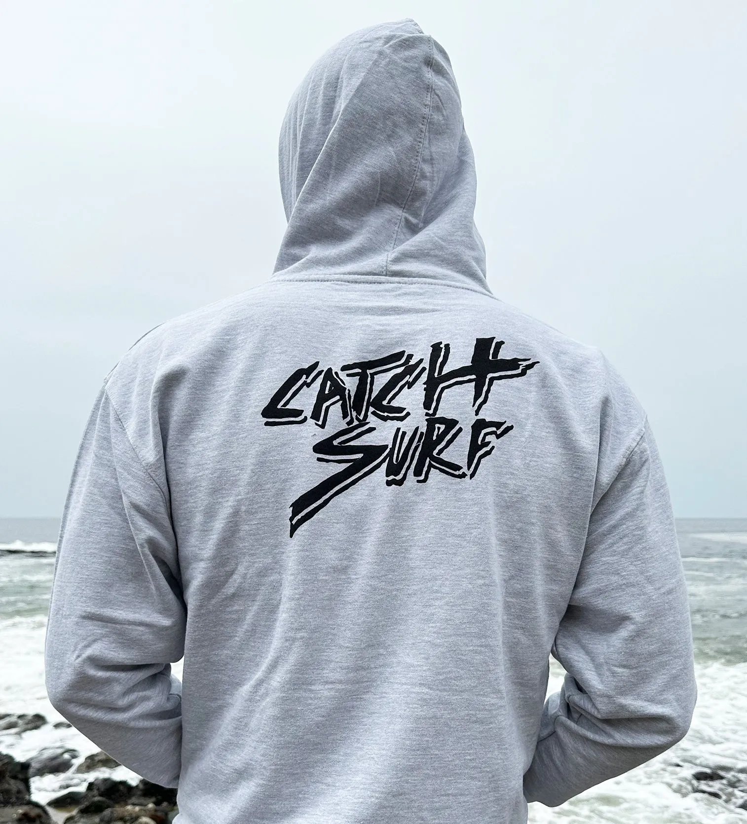 Basic Slash Fleece Pullover Hoodie