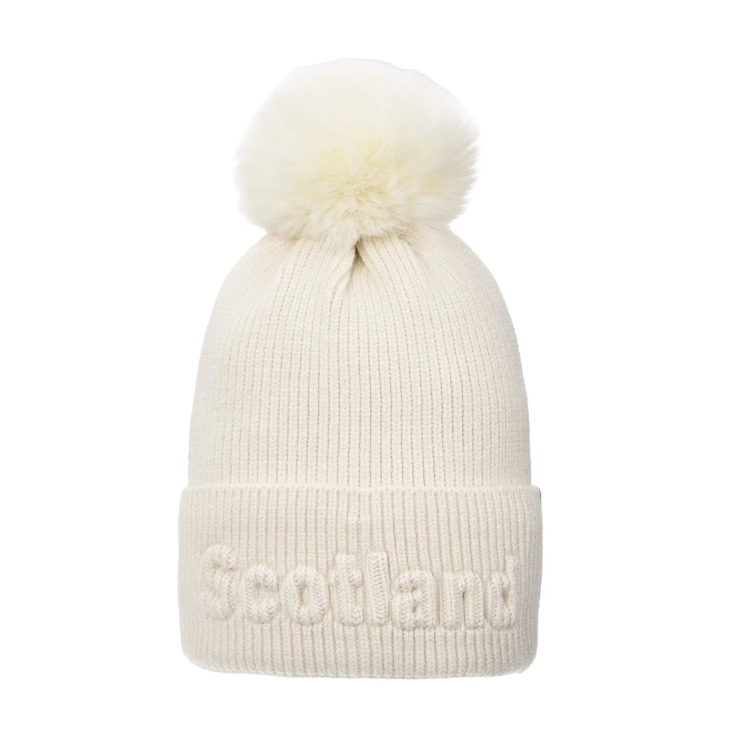 Bird Scotland Turnup Pom Beanie