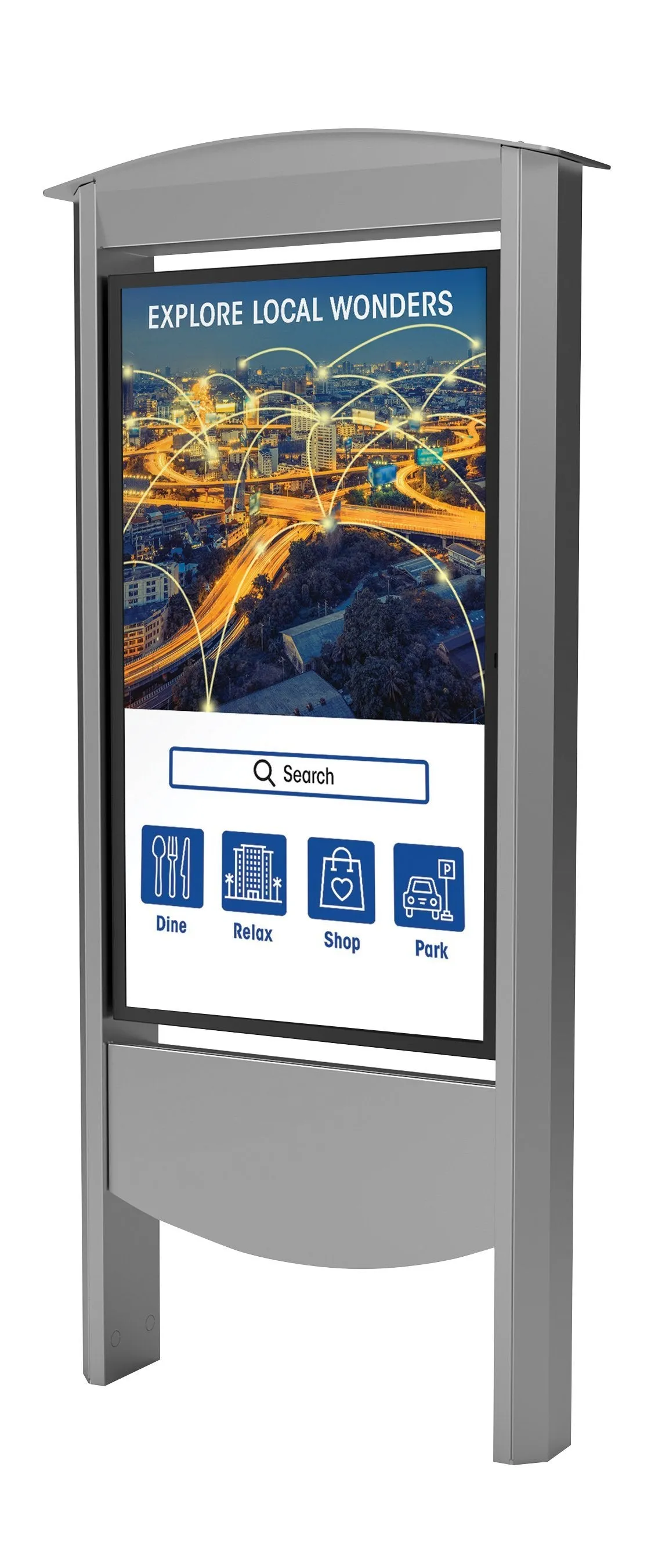Bornes Smart City conçu pour les écrans OHF de 55” Samsung OHF displays