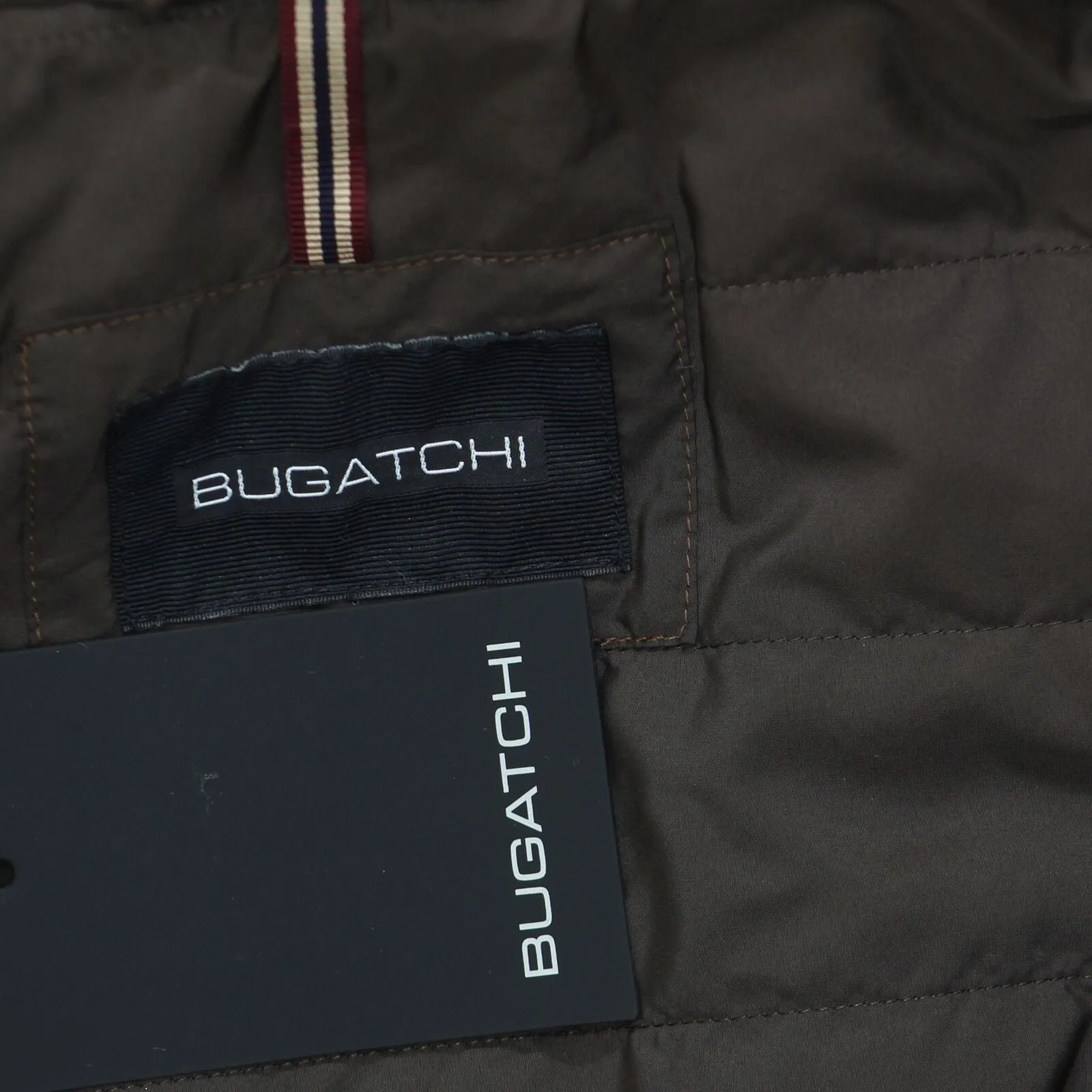 Bugatchi Men's Wool Blend Hooded Bomber Jacket