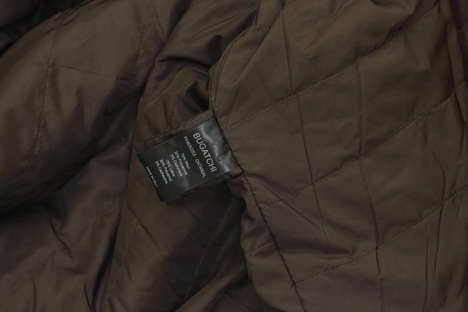 Bugatchi Men's Wool Blend Hooded Bomber Jacket