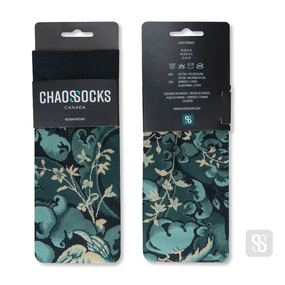 Chaossocks - Masterpiece - Large Leaf Verdure with Birds