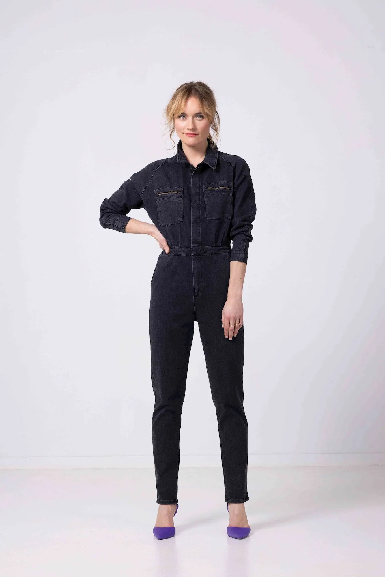 Cloud9 Nora jumpsuit washed black