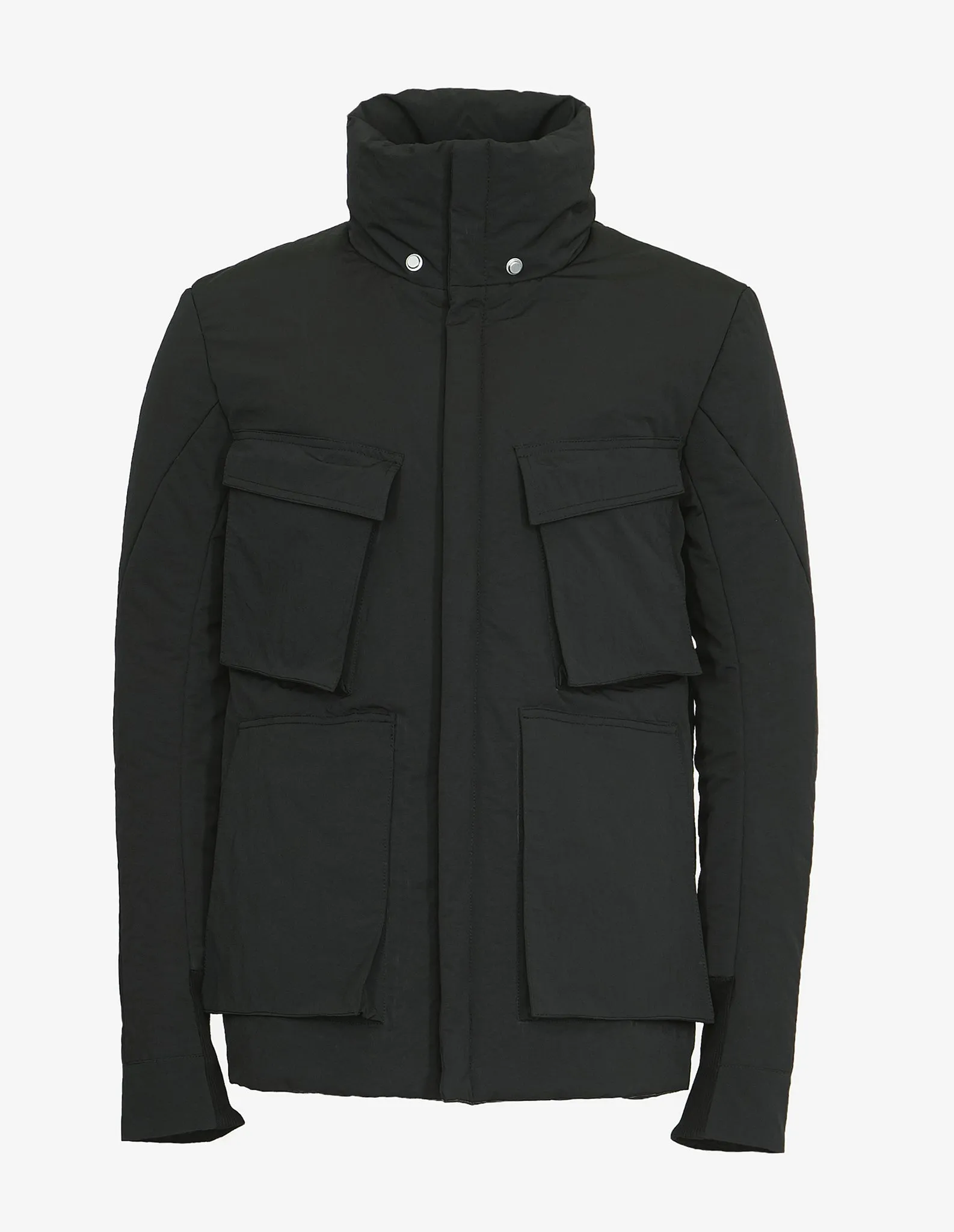 Detachable-Hood Puffer Jacket