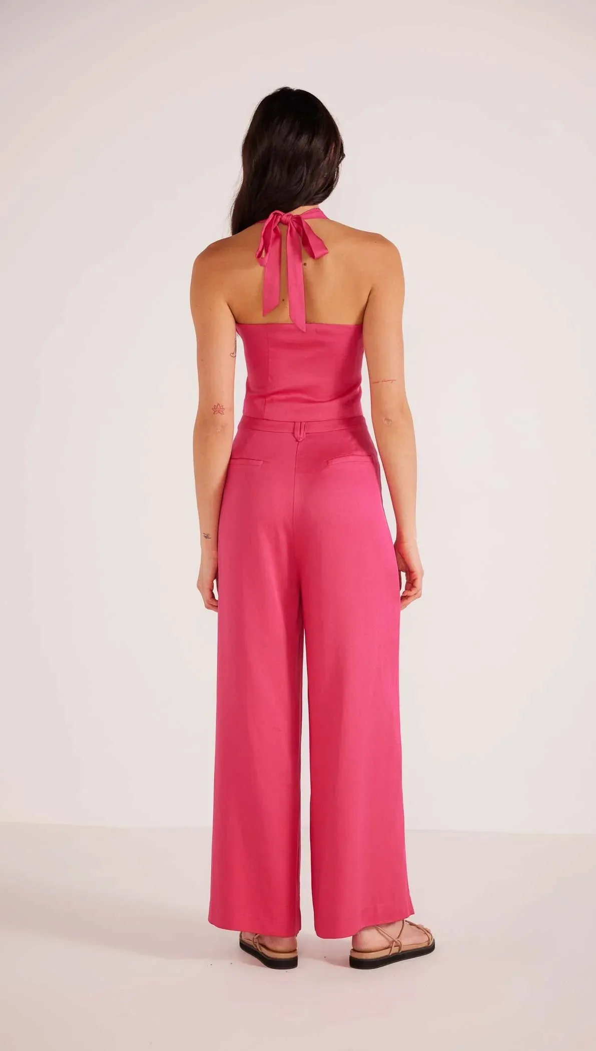 Fabella Halter Neck Vest - Orchid