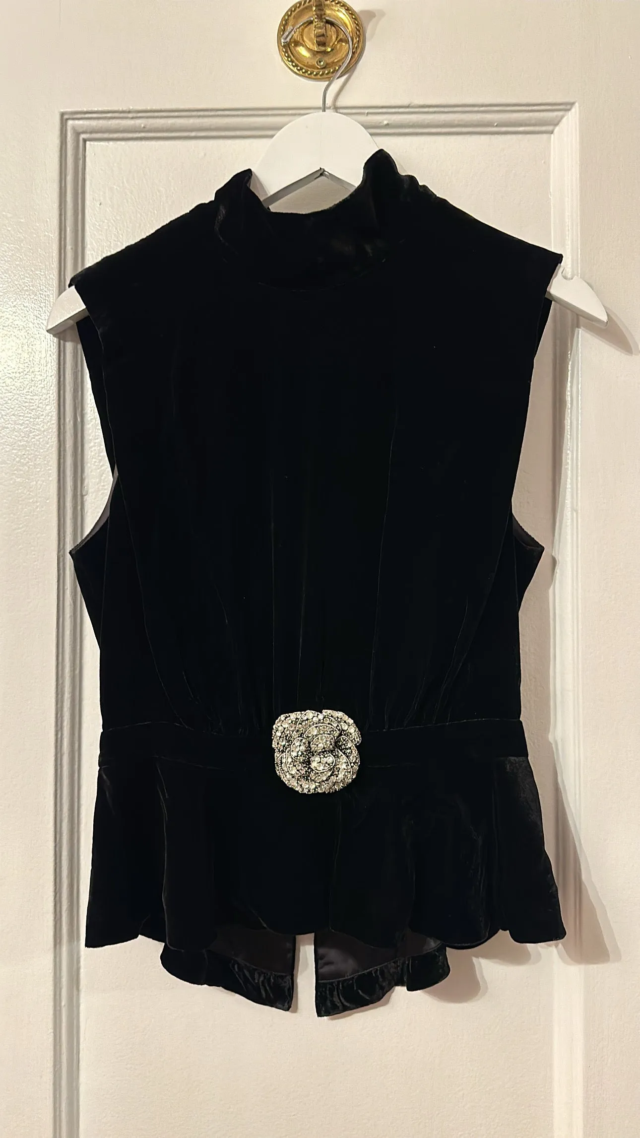 'Fleur' Velvet Top