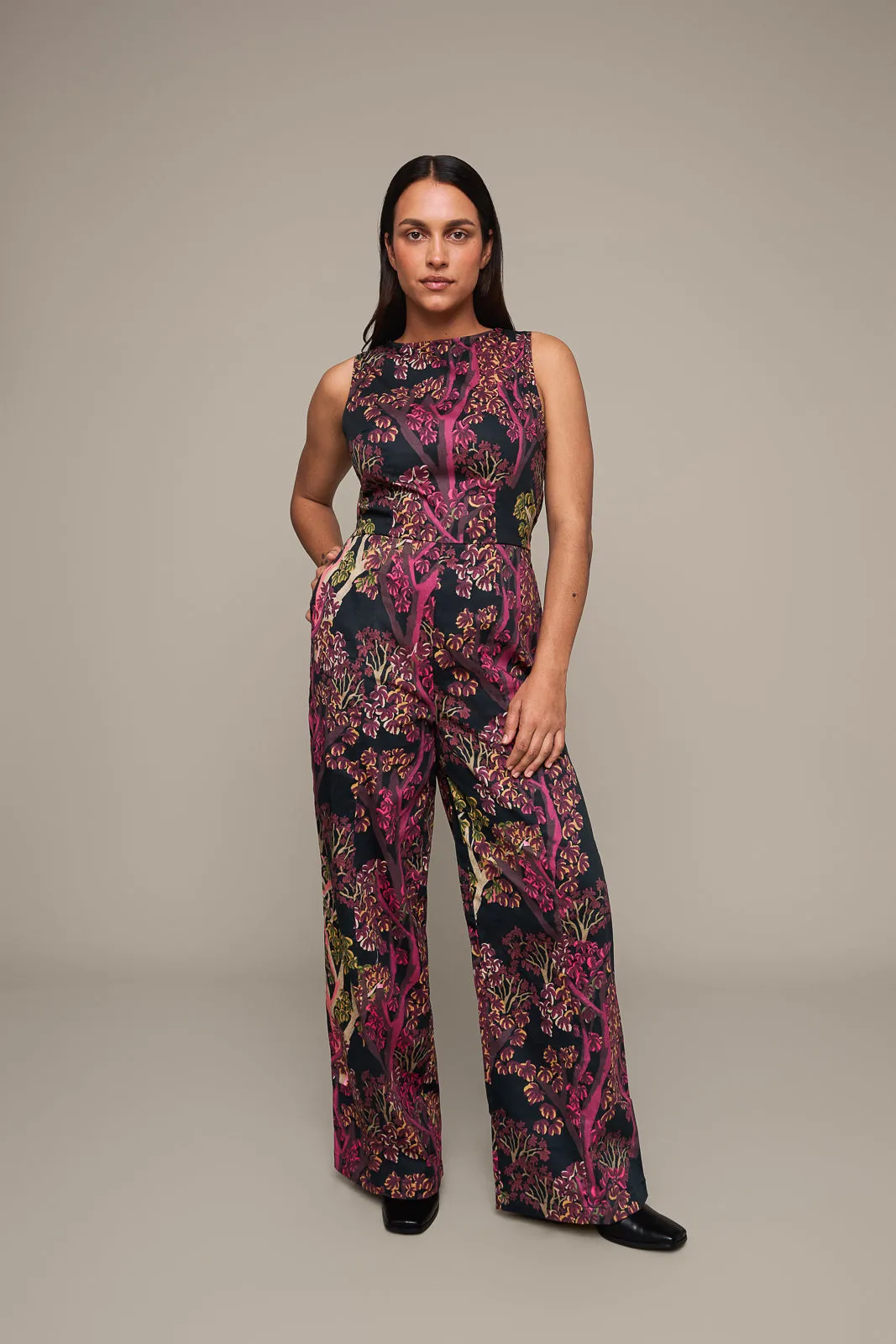 Forest Boatneck Jumpsuit (Final Sale)