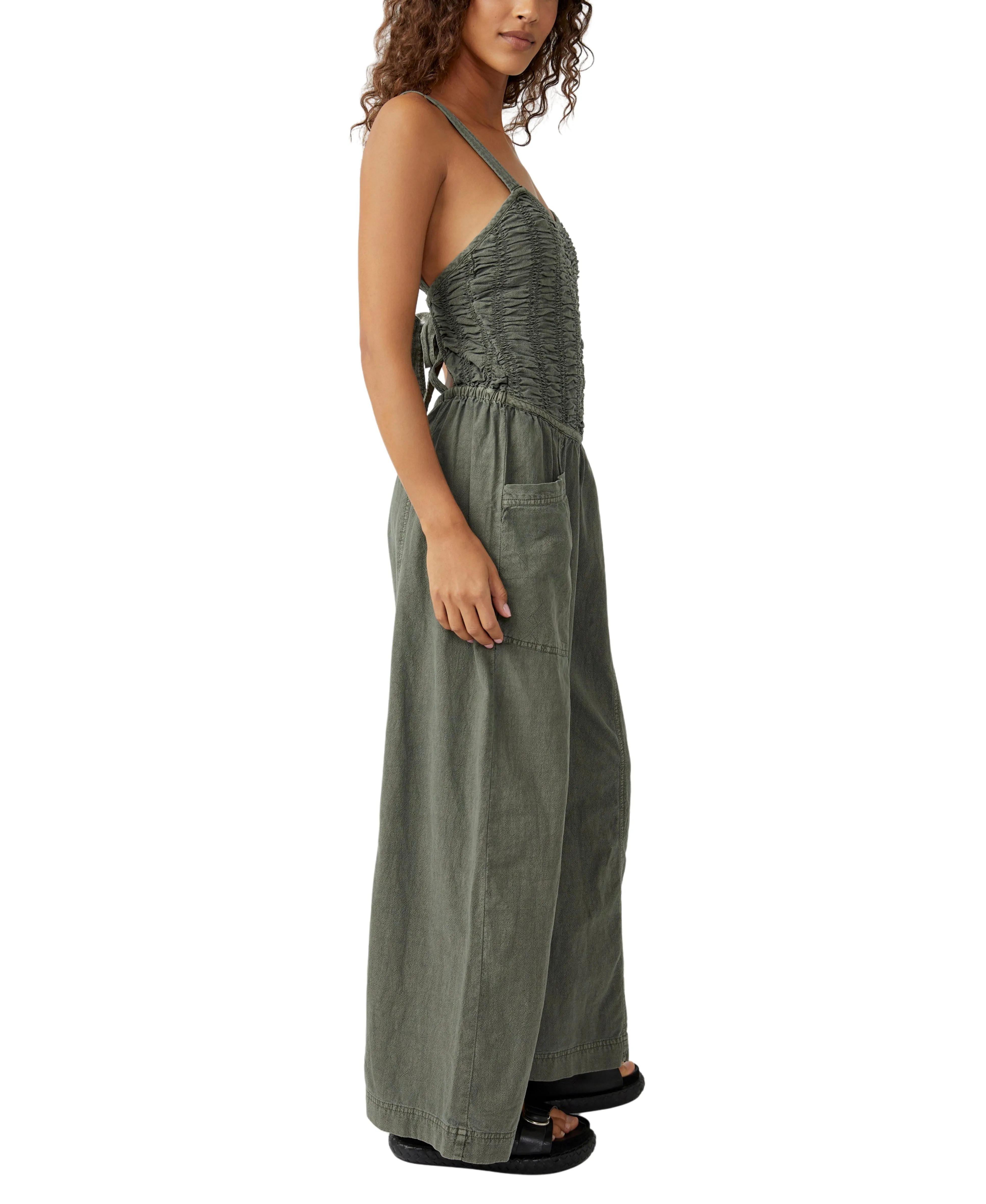 Free People Forever Always Ruched Onesie