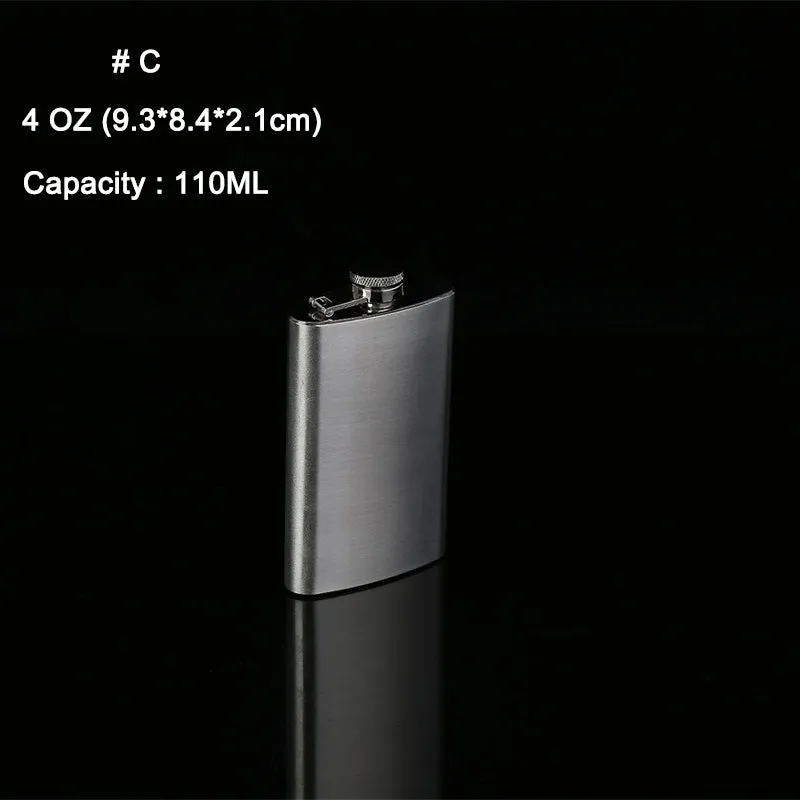 Funki Buys | Hip Flasks | Stainless Steel Drink Flasks 1oz -10oz