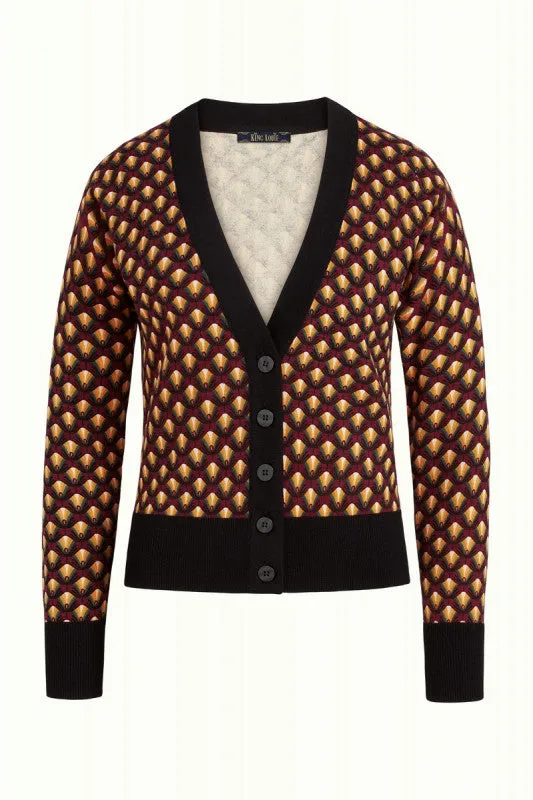 Gebreid vest van biologisch katoen | King Louie cardi v rizzoli truffle red