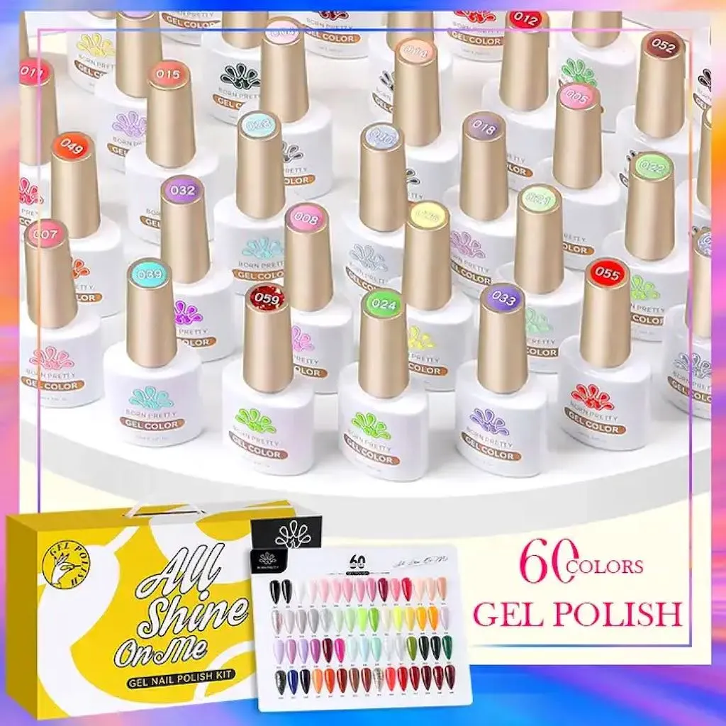 Gel Polish Kit 60 Colours Born Pretty - All Shine On Me - Kit1
