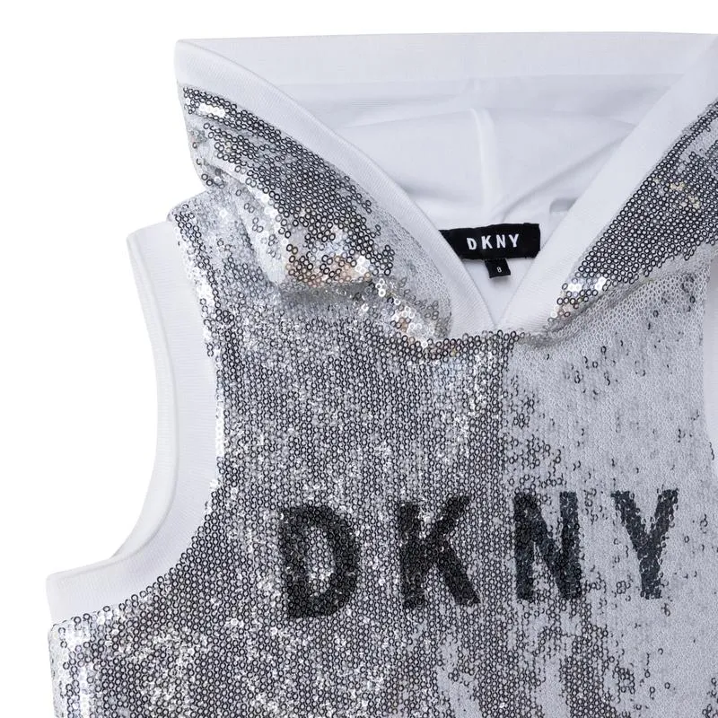 Girls Silver Vest Top