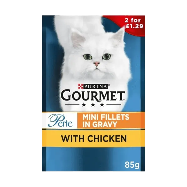 Gourmet Cat Food Mini Fillets In Gravy 85g