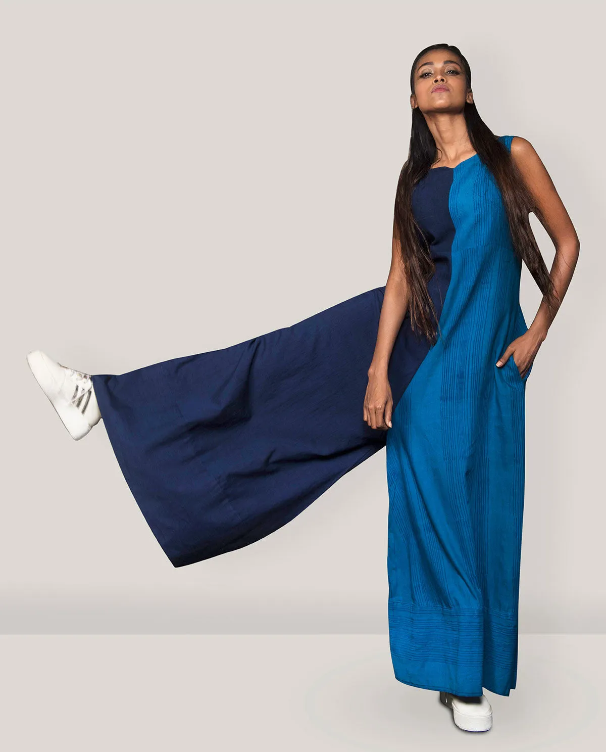 HALF & HALF JUMPSUIT