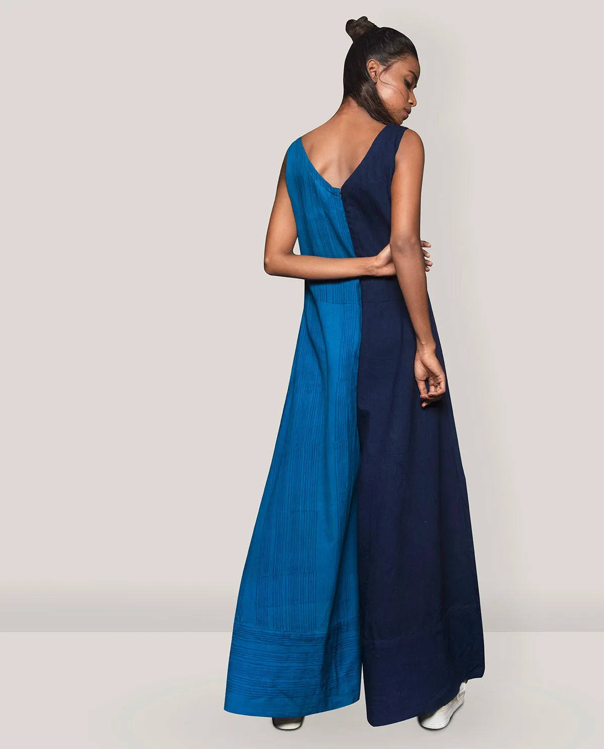 HALF & HALF JUMPSUIT