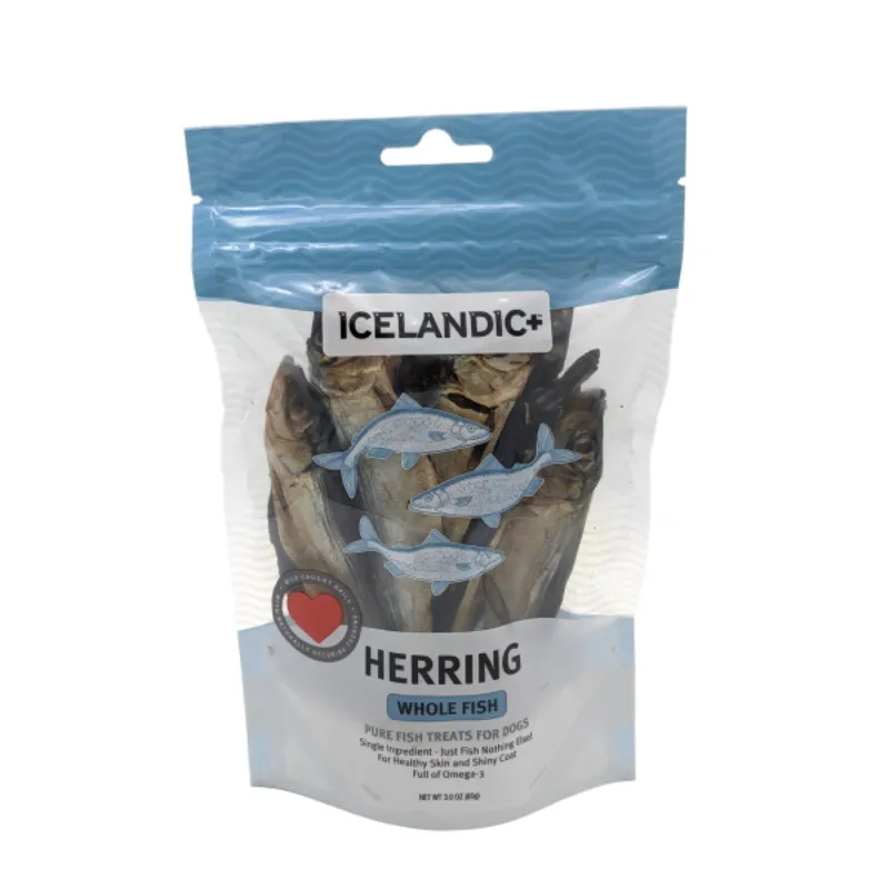 Icelandic  Dog Whole Fish Herring 3 oz