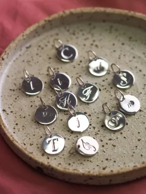 *Initial Petite Silver Charm