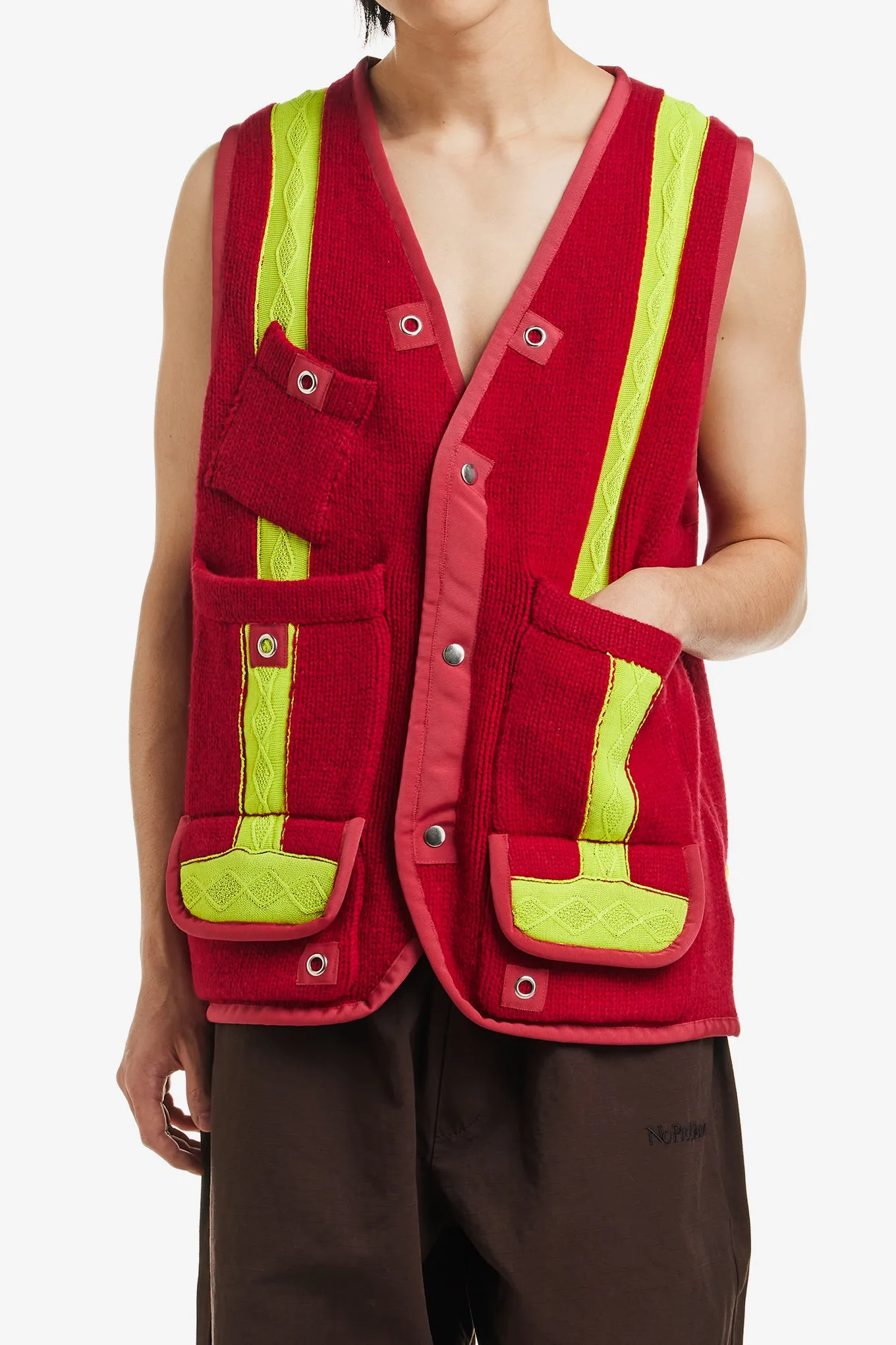 KNITTED REFLECTOR VEST