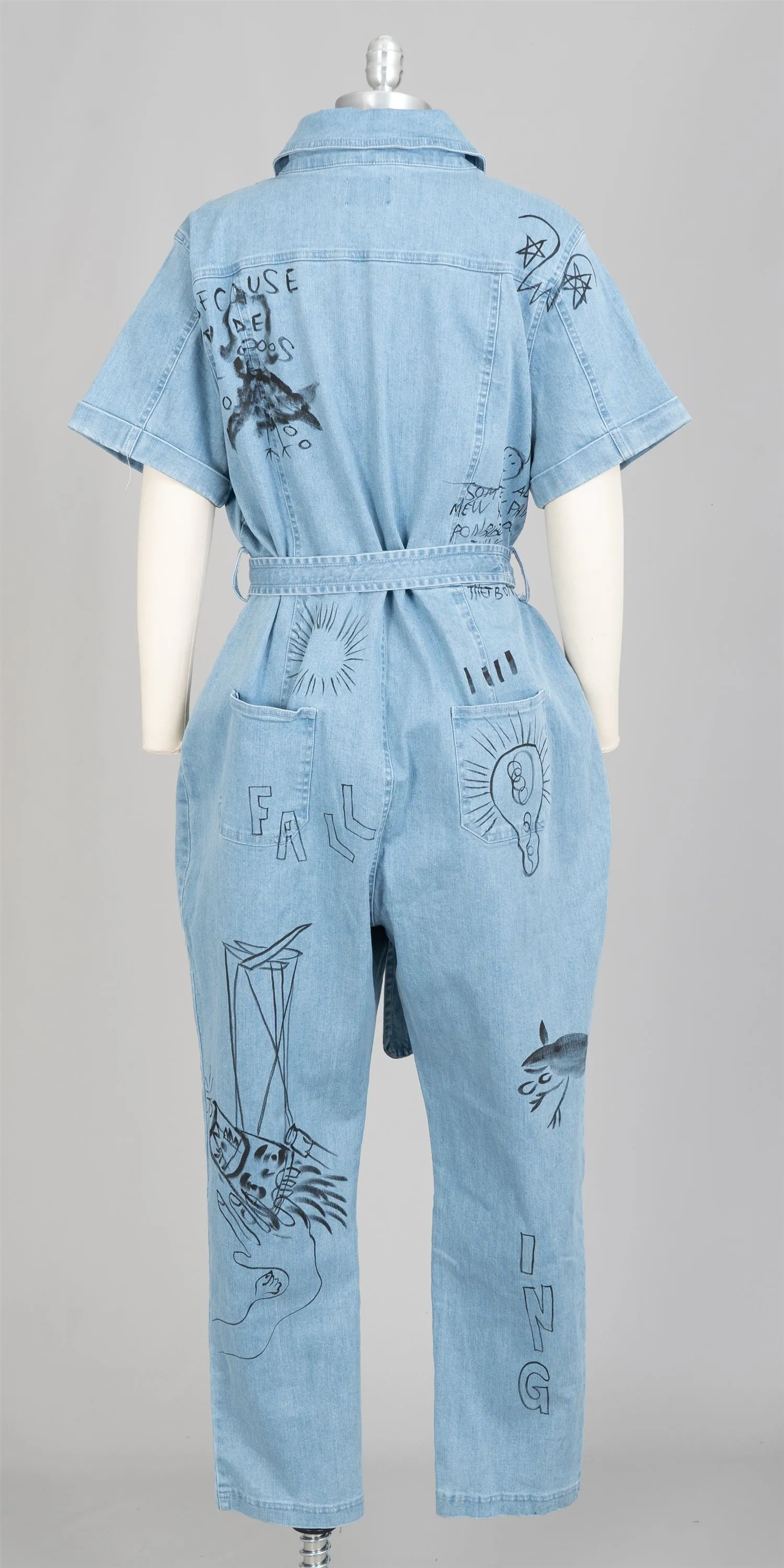 L'Rev37 PRJS29002X Denim PlusSize Jumpsuit