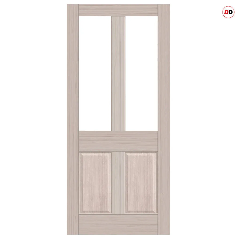Made to Measure Exterior Straight Top Richmond Front Door - 45mm Thick - Six Colour Options - Double Glazing
