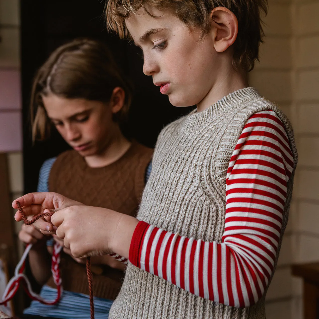 Mathias Vest - 100% Chunky Highland Wool (4-7y)