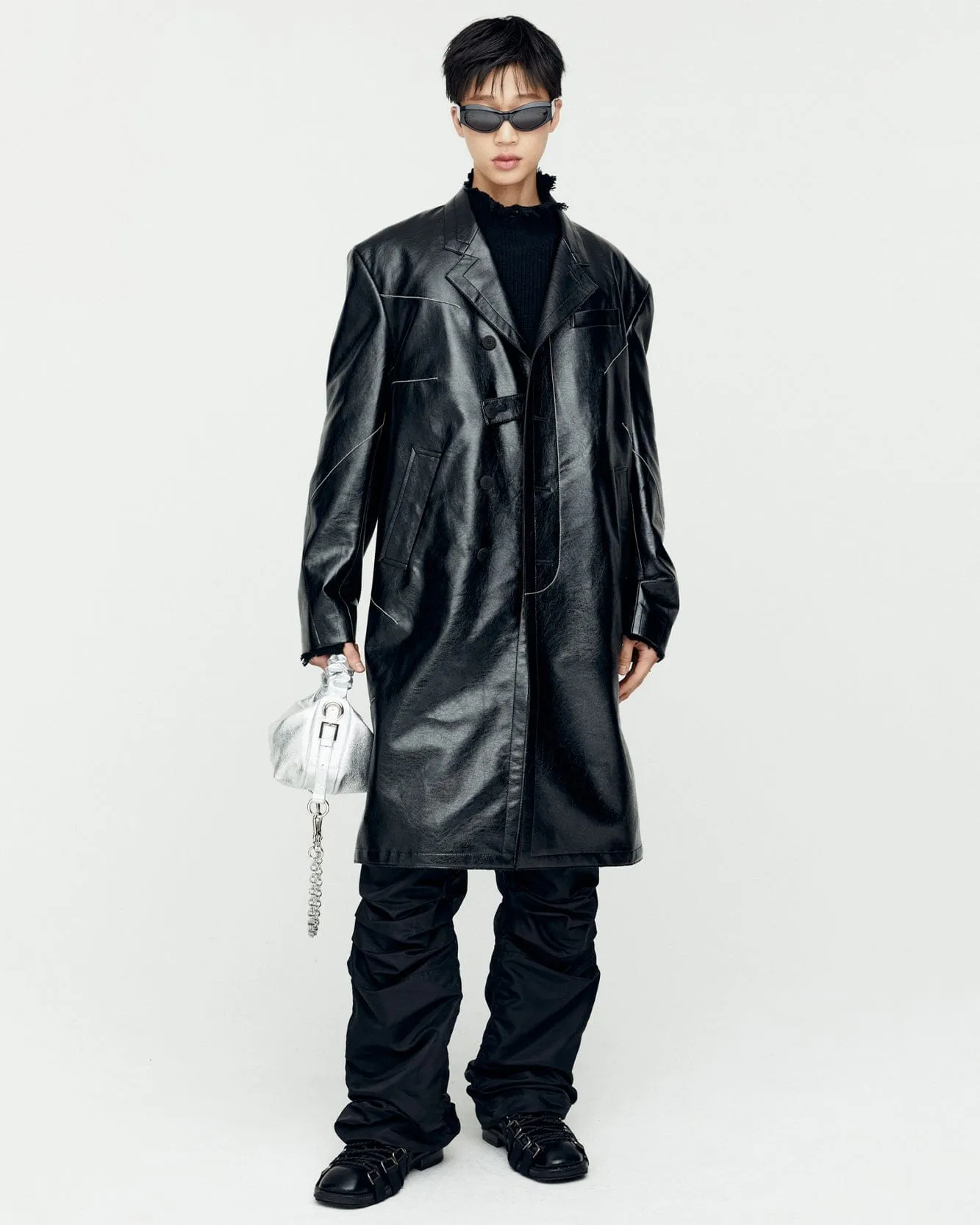 MAUER SINGLE COAT awa637m(BLACK)