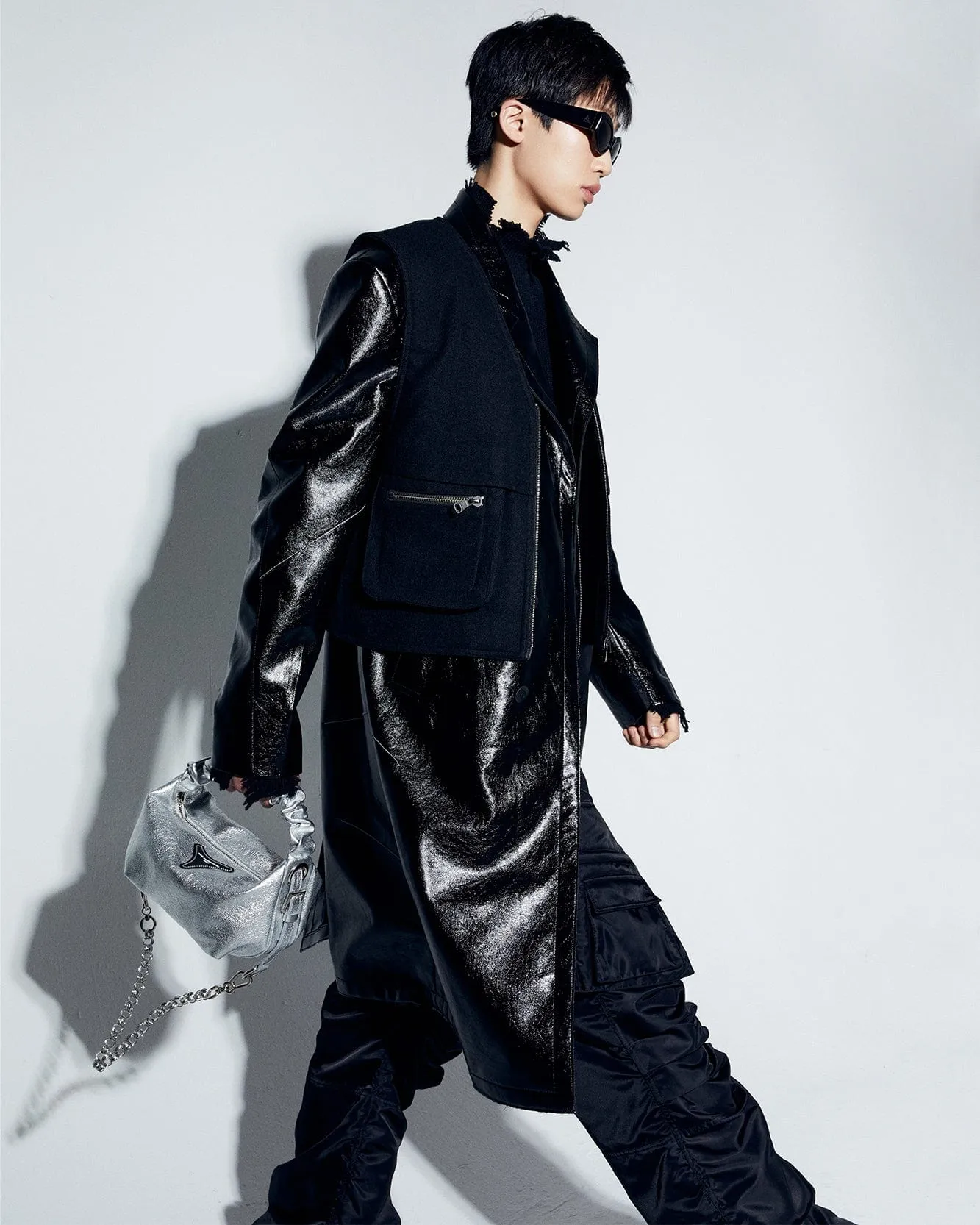 MAUER SINGLE COAT awa637m(BLACK)