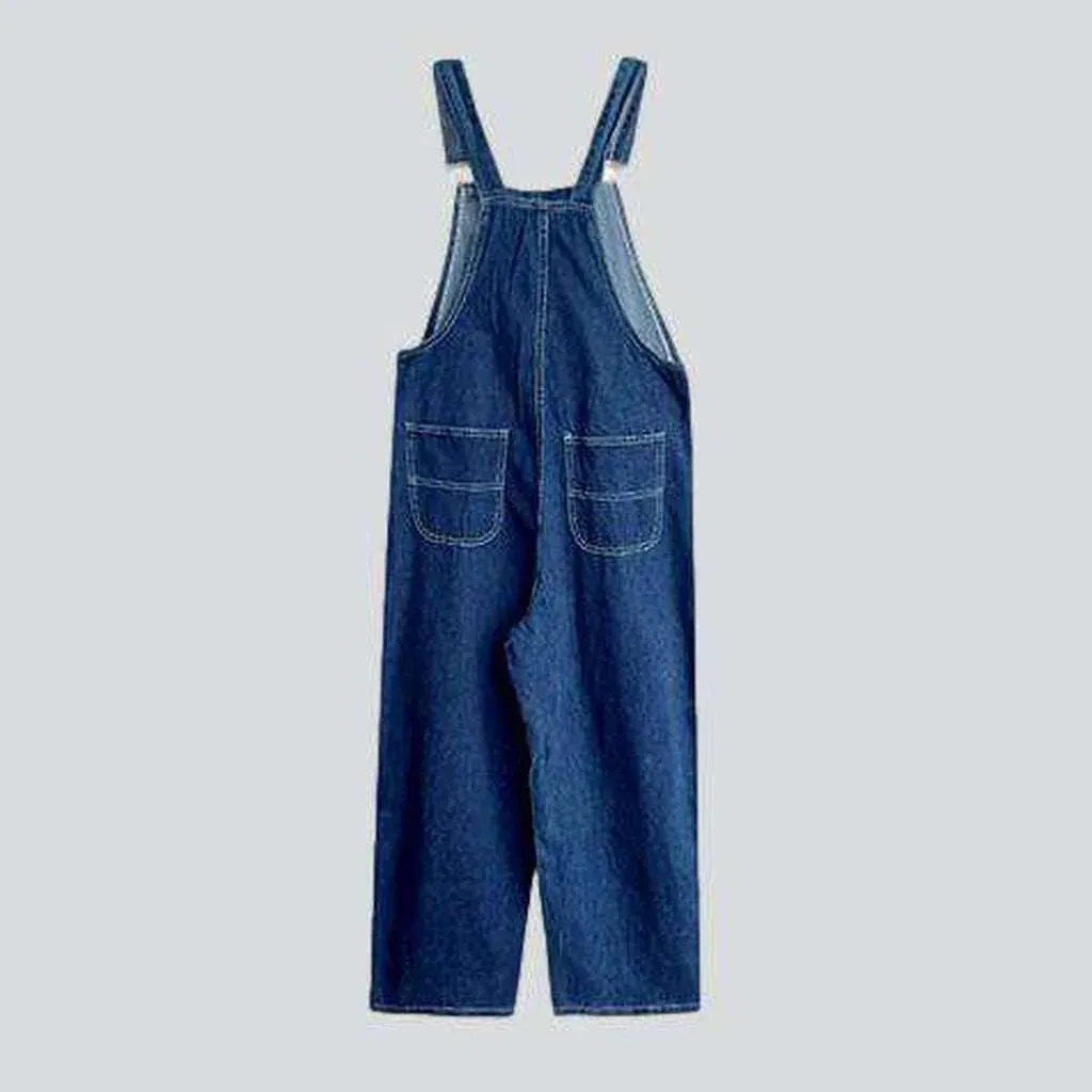 Men's baggy denim jumpsuit