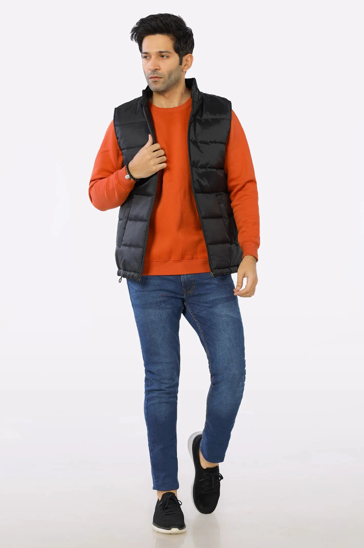 Men's Black Puffer Vest