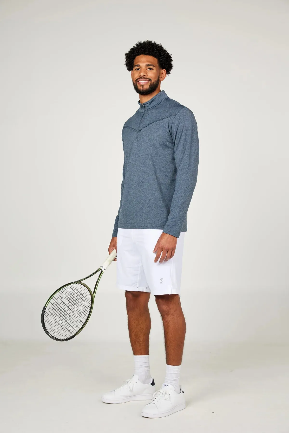 Mens Bsport Quarter Zip Long Sleeve
