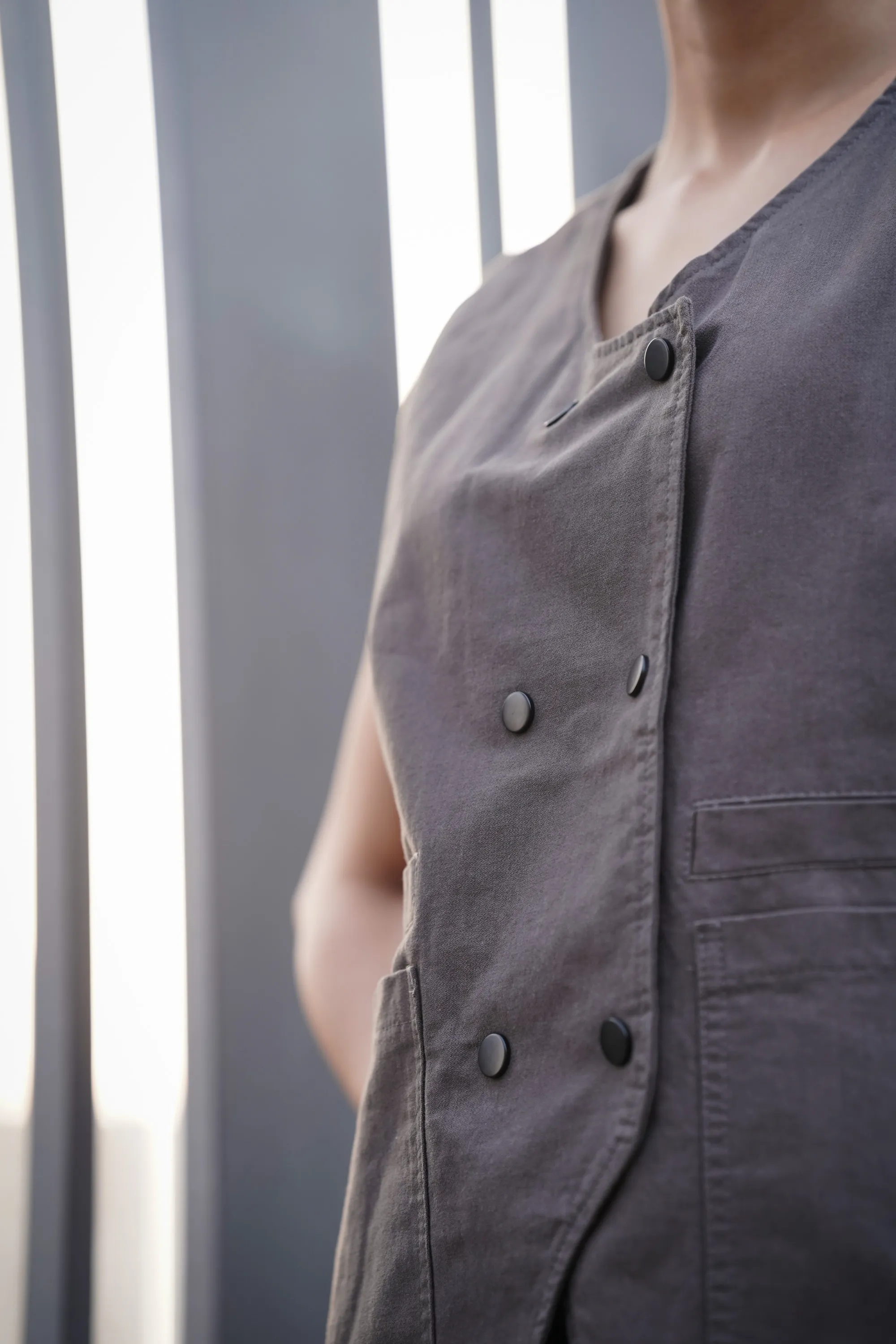 Military Double-Breasted Vest