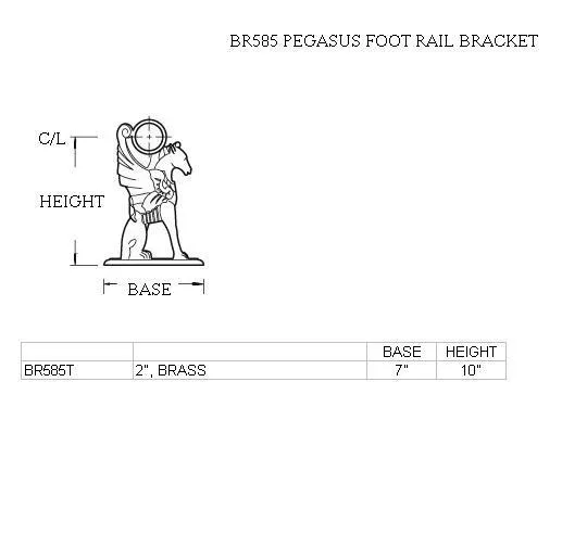 Pegasus Foot Rail Bracket
