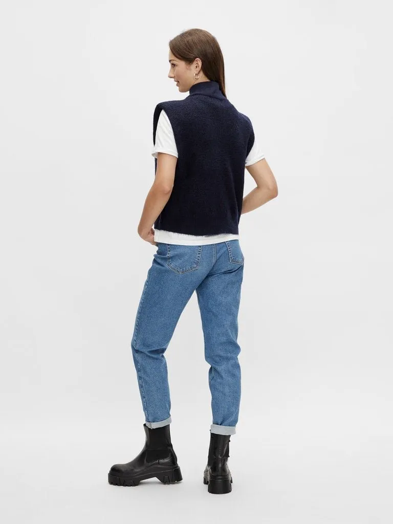 Pieces Erikka - Zip Knit Vest
