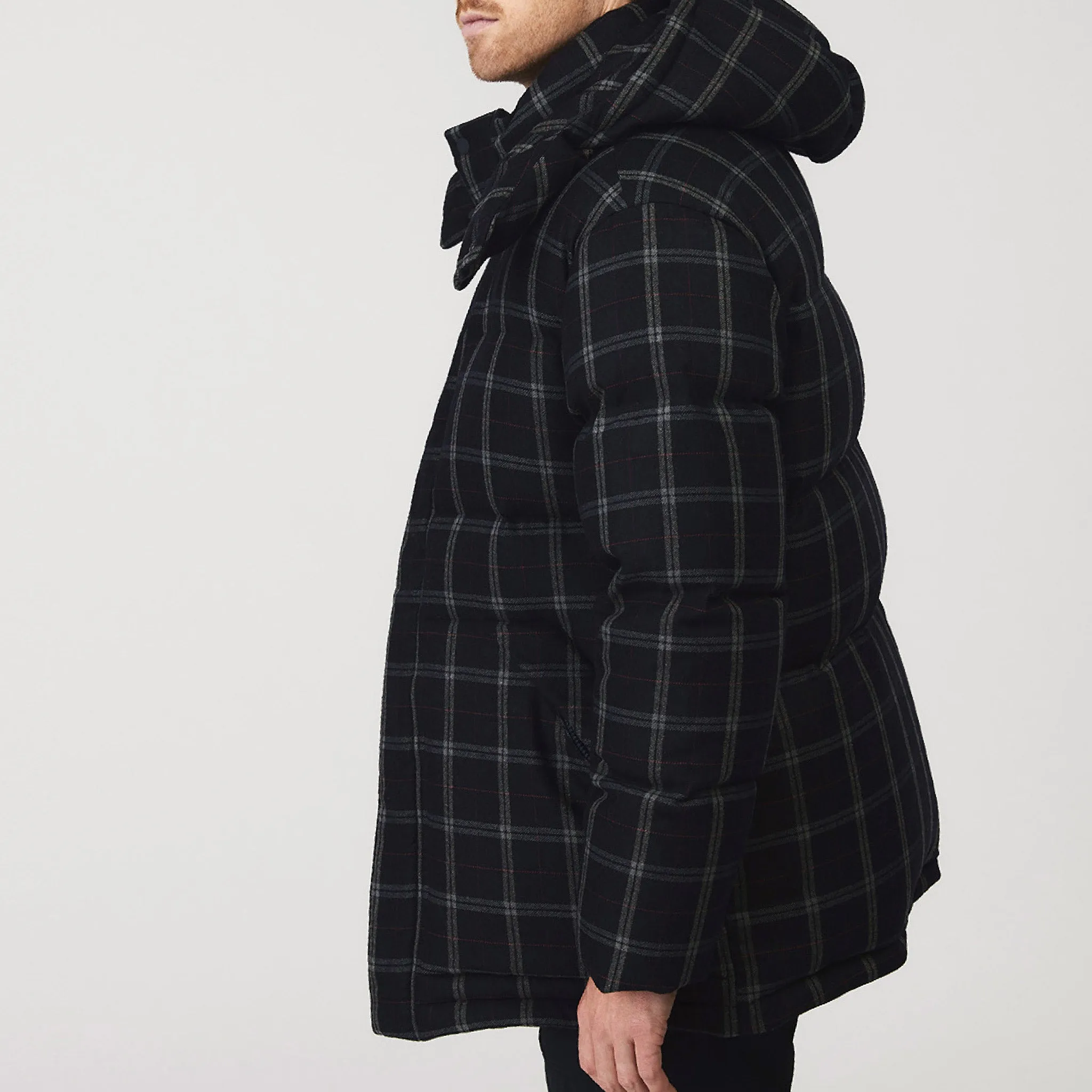 Plaid Terrain Down Parka