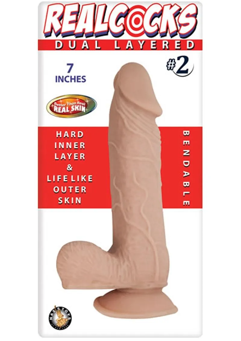 Realcocks Dual Layered #2 Bendable Dildo