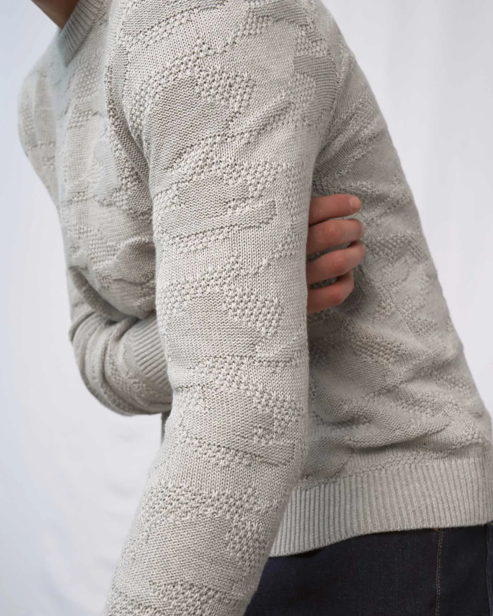 Recycled Mixed Stitch Sweater