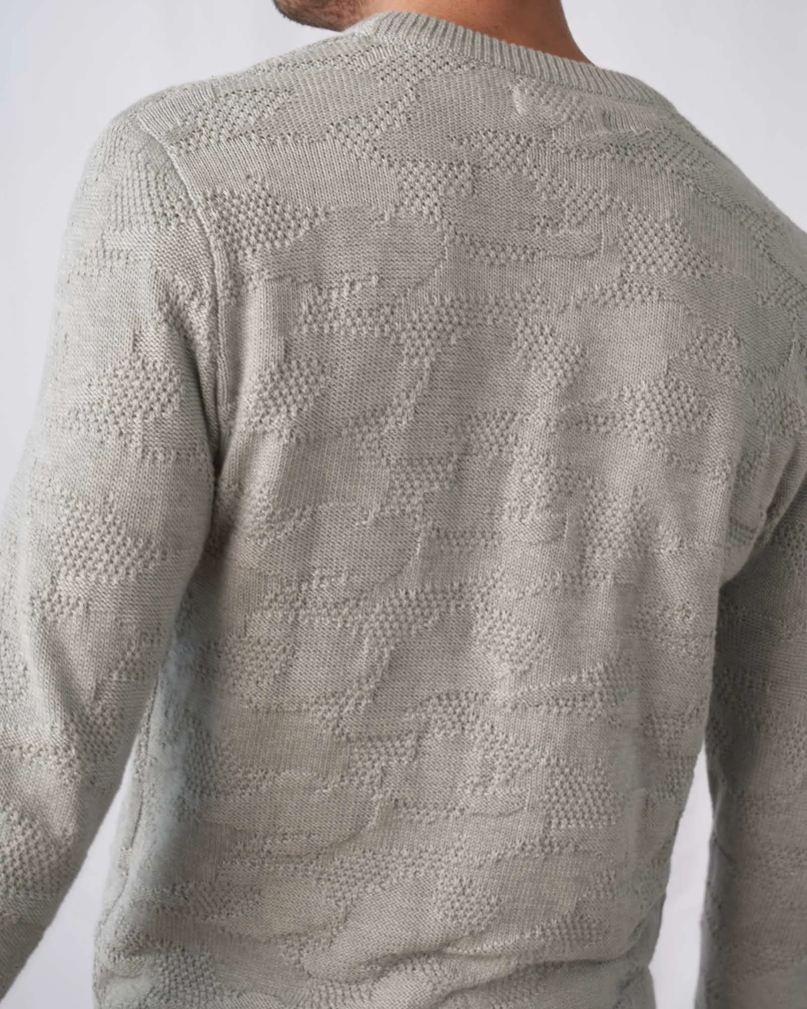 Recycled Mixed Stitch Sweater