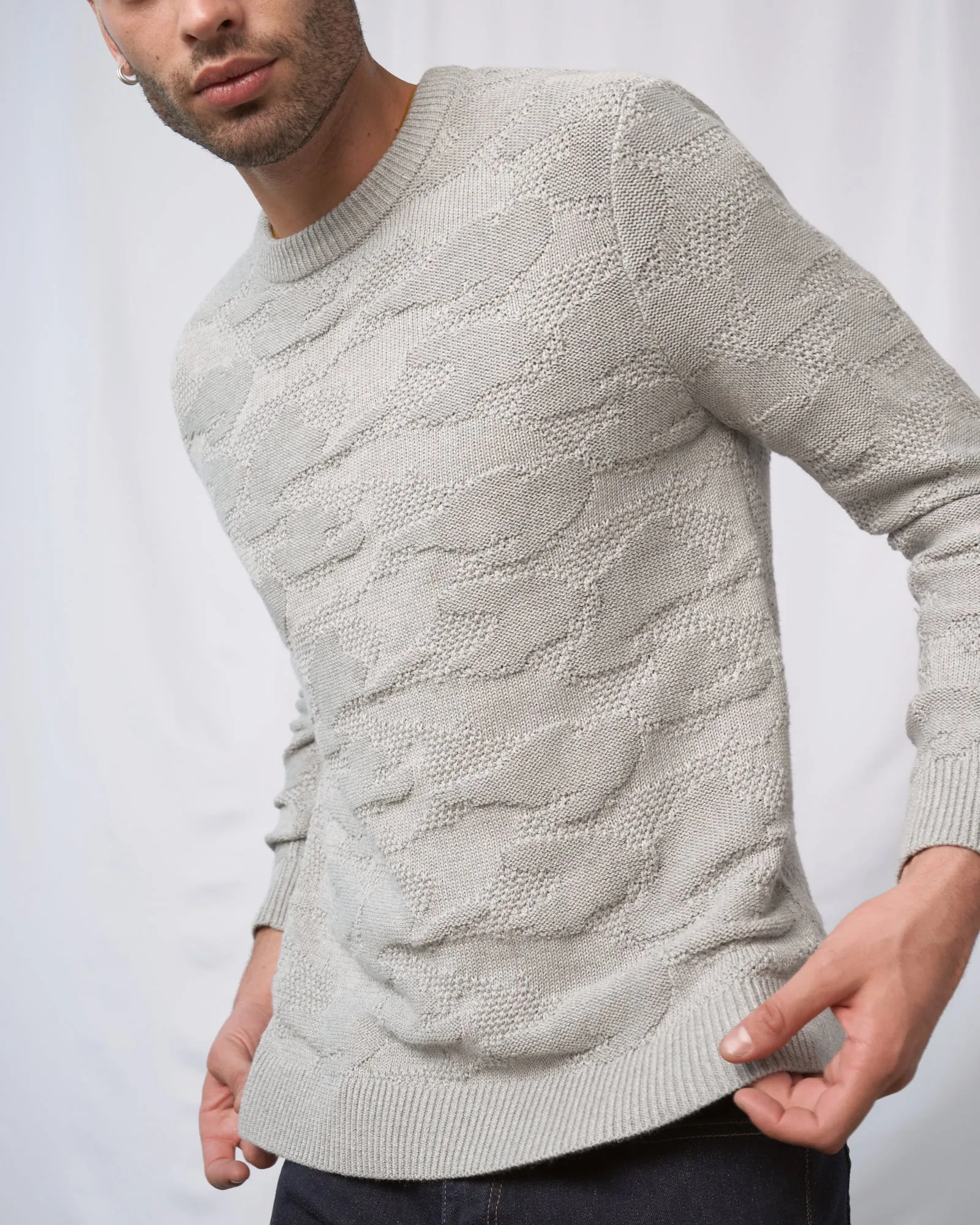 Recycled Mixed Stitch Sweater