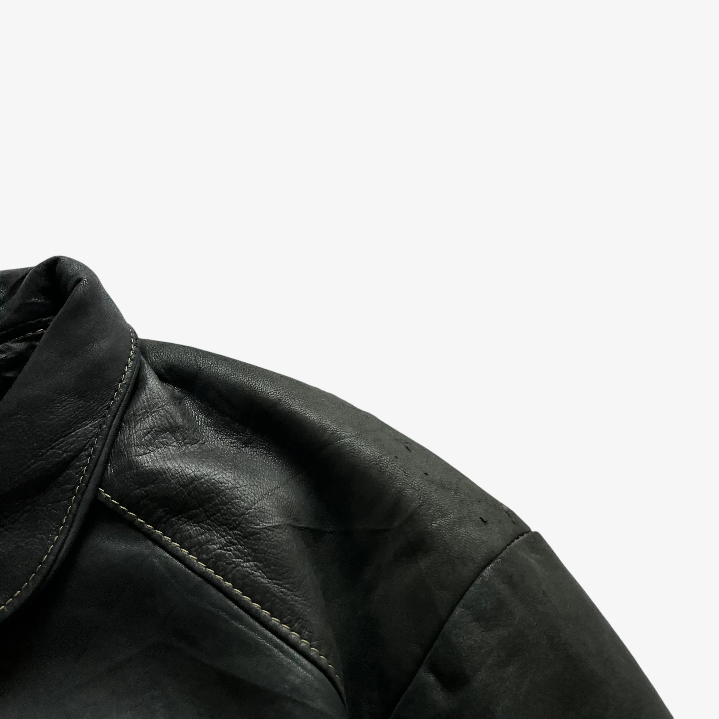 Redskins Type B32 Leather Puffer Jacket (Womenswear)