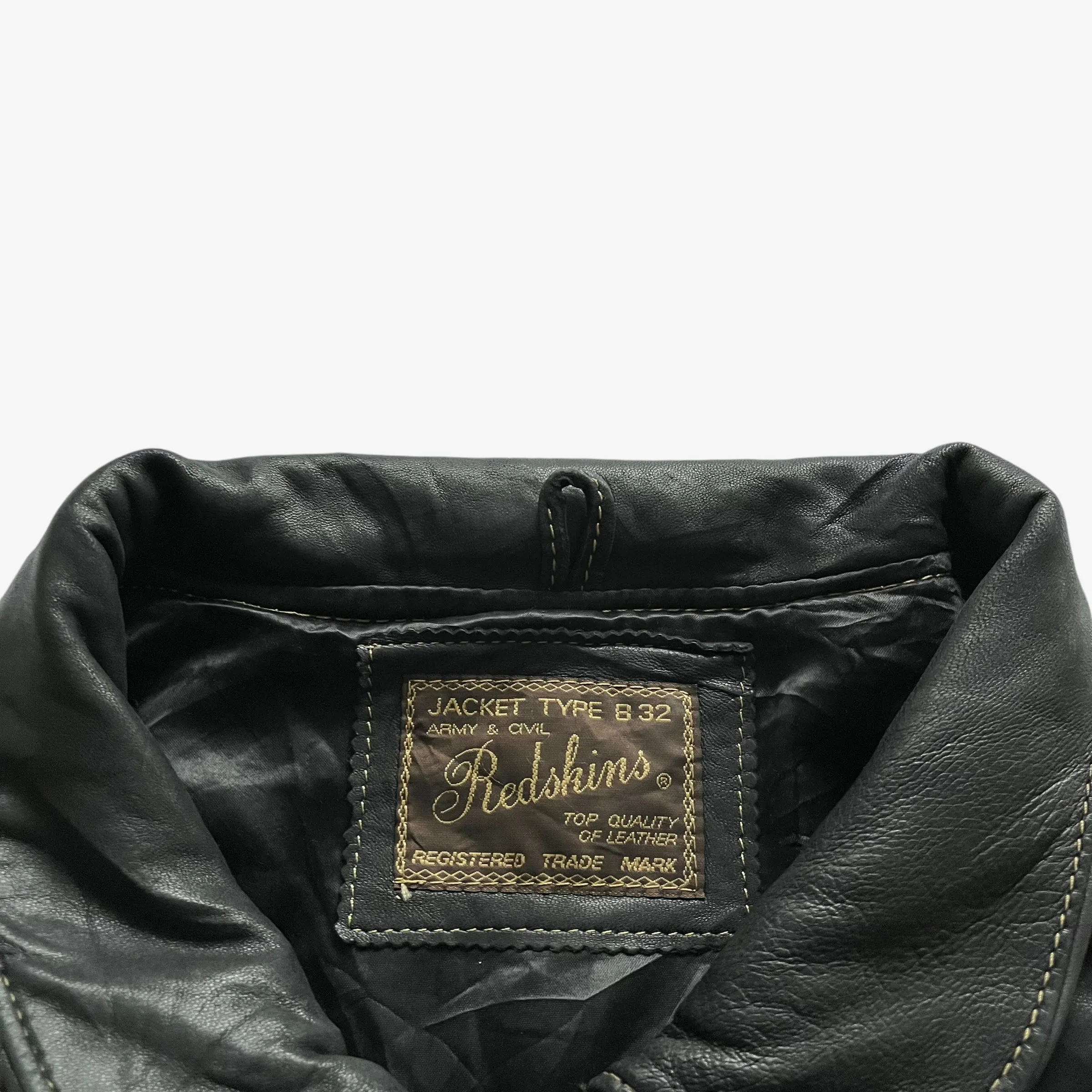 Redskins Type B32 Leather Puffer Jacket (Womenswear)