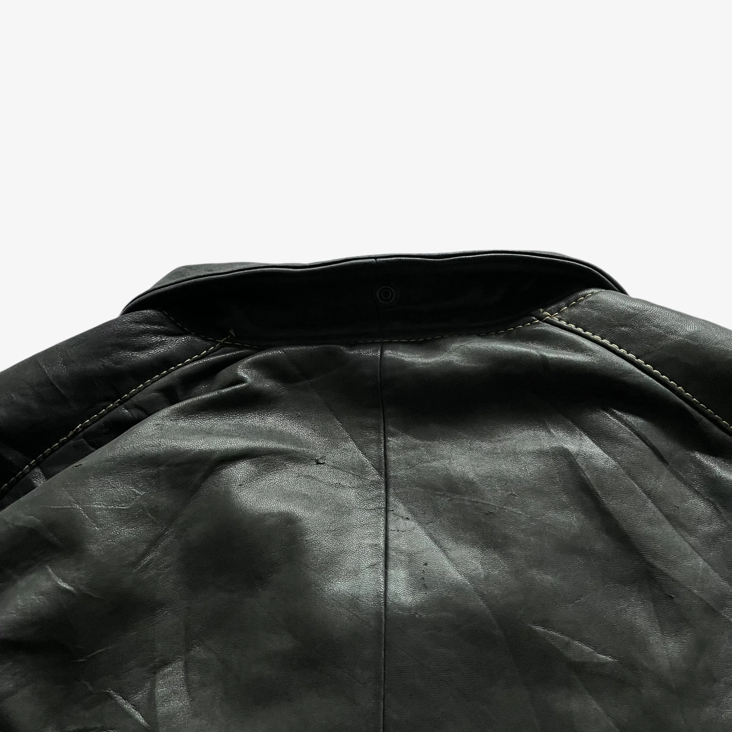 Redskins Type B32 Leather Puffer Jacket (Womenswear)
