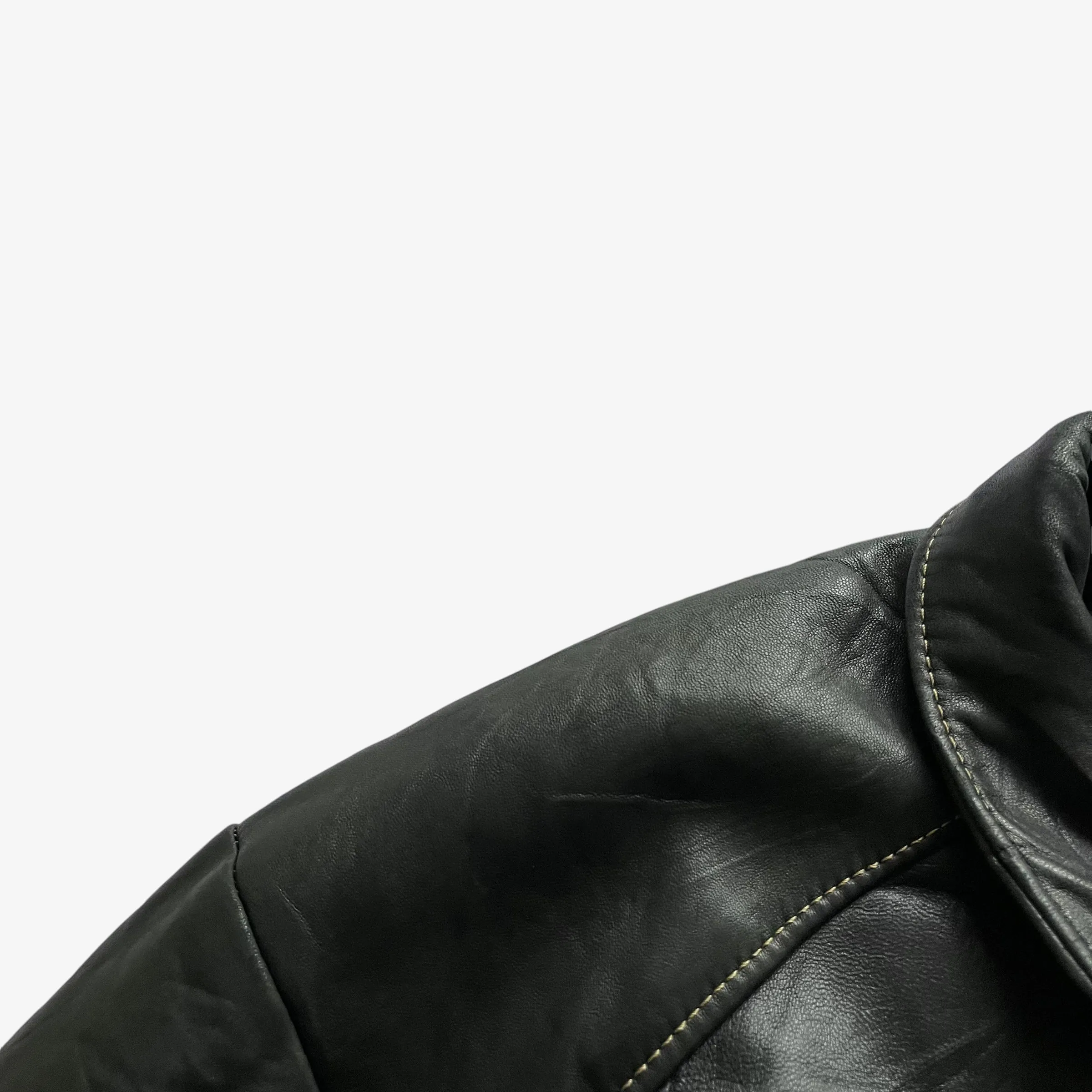 Redskins Type B32 Leather Puffer Jacket (Womenswear)