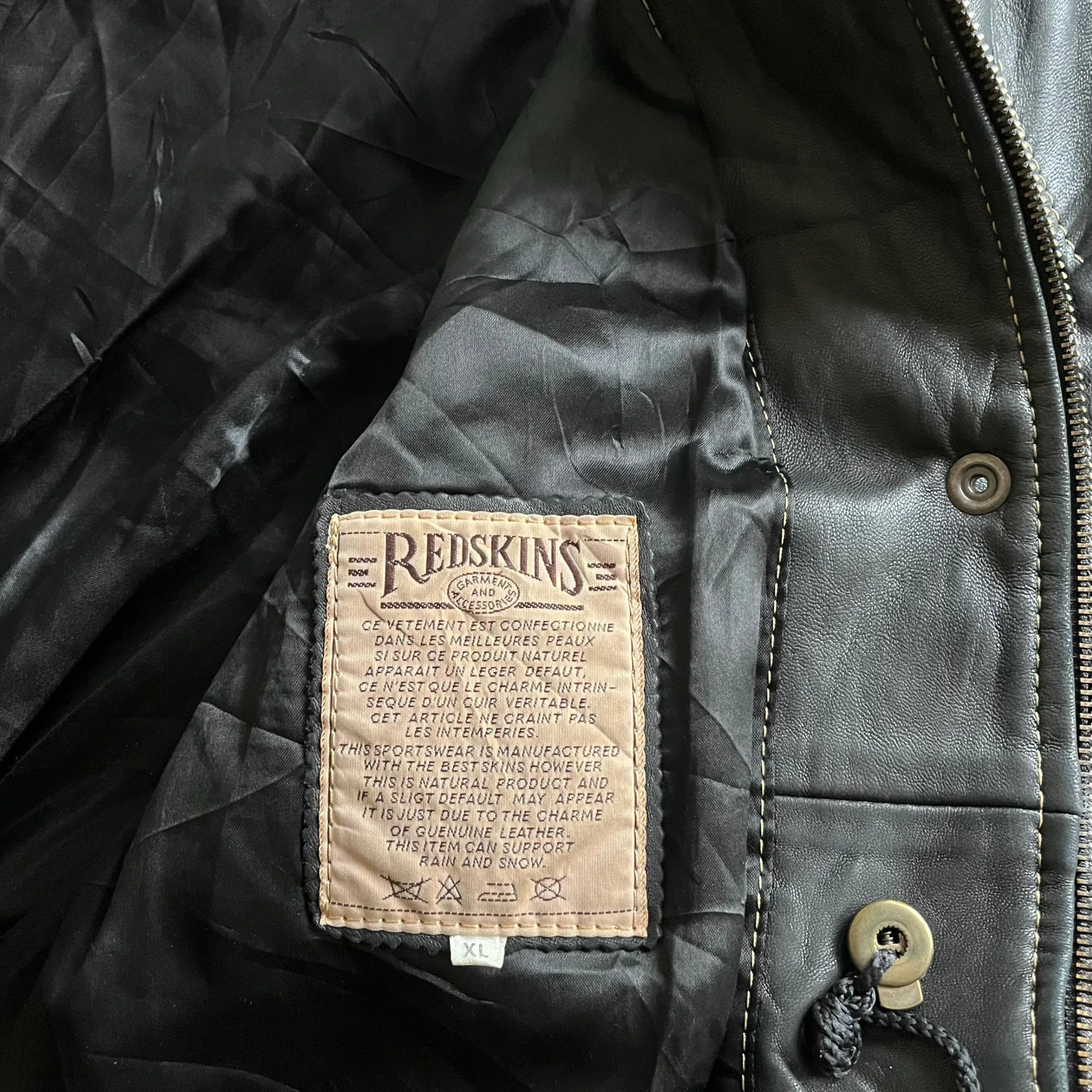 Redskins Type B32 Leather Puffer Jacket (Womenswear)