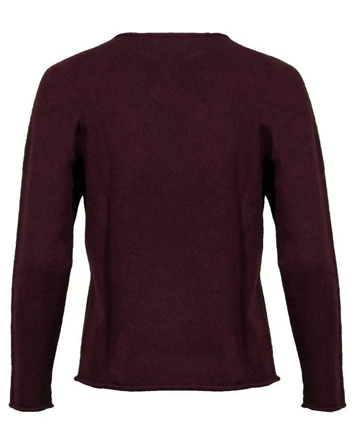 Repeat Rolled Hem Cashmere Sweater